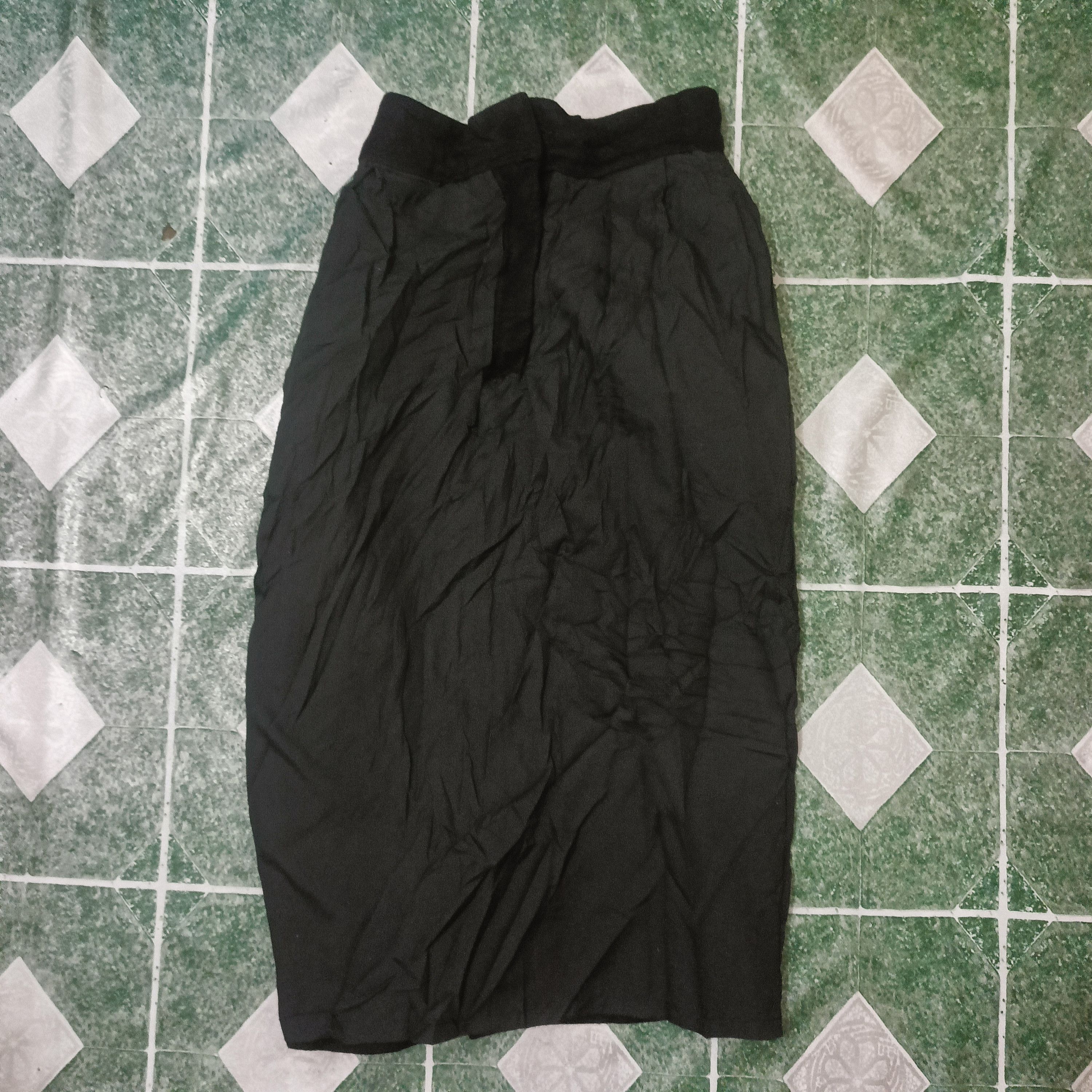 Y's Vintage Yohji Yamamoto Cotton Black Skirts Size 24" / US 00 / IT 34 - 16 Thumbnail