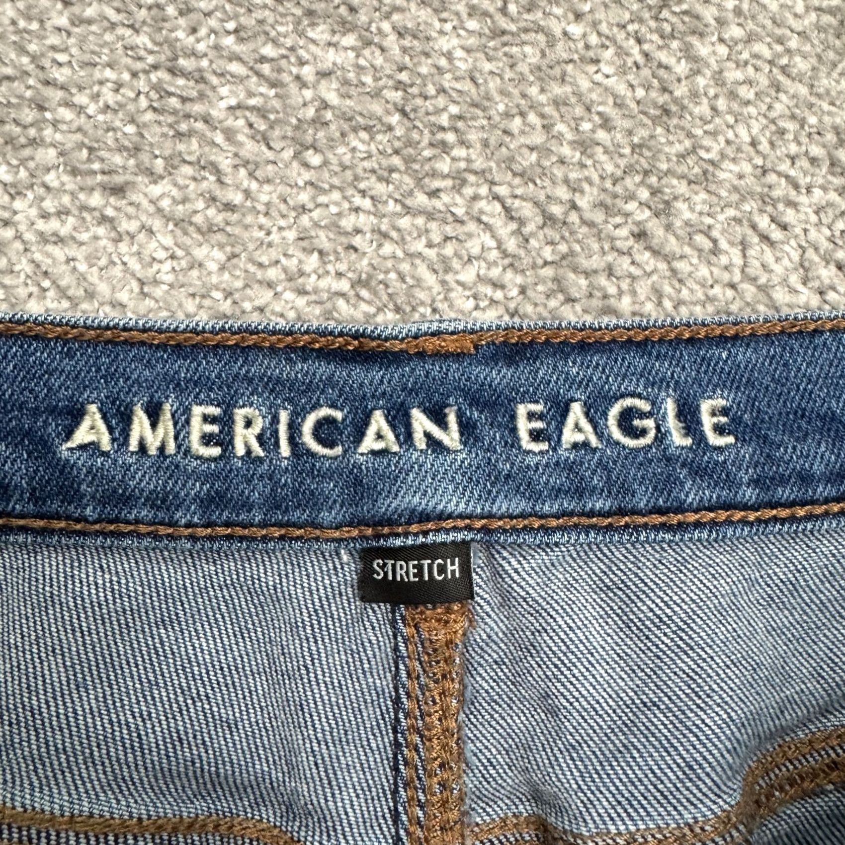 American Eagle Outfitters American Eagle Outfitters AE x ME Stretch Button Fly Mom Denim Jeans Women 16 Blue Size 38" / US 16 / IT 52 - 6 Thumbnail