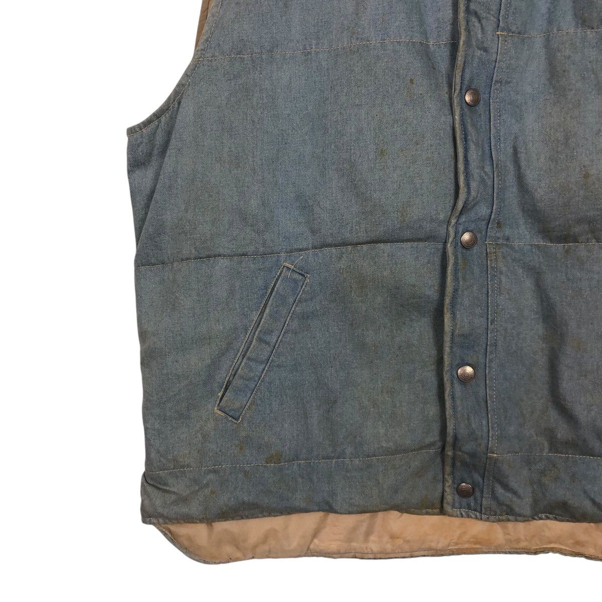 Japanese Brand Big John Vintage Duck-Lined Denim Vest Size US L / EU 52-54 / 3 - 5 Thumbnail