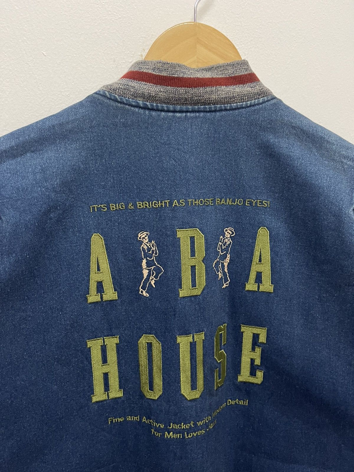 Issey Miyake Vintage Abah House Denim Miyake Varsity Streetwear Size US L / EU 52-54 / 3 - 3 Thumbnail
