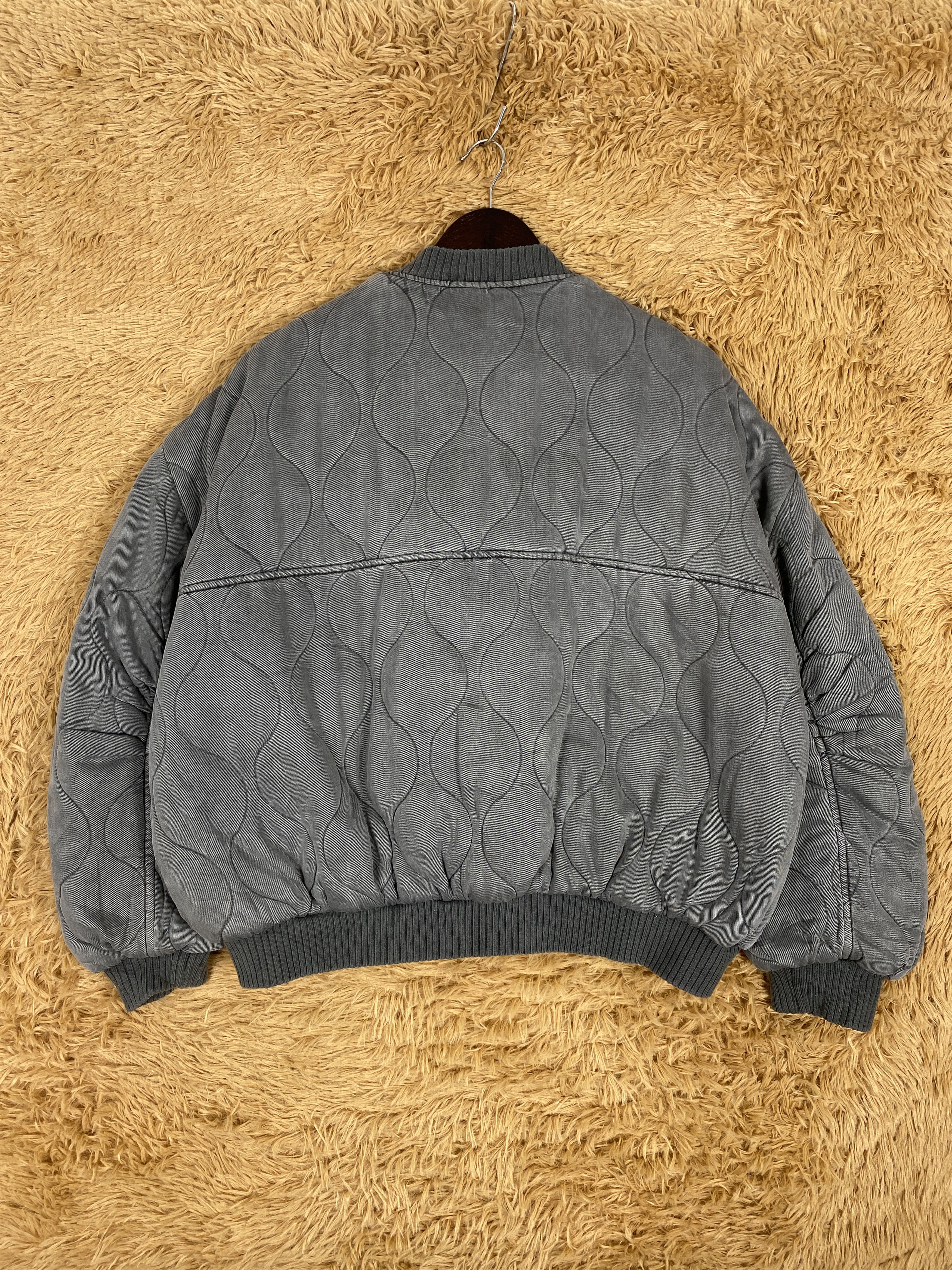 Zara Vintage Zara Rugged faded Quilted Bombers Jacket PJ2451 Size US L / EU 52-54 / 3 - 5 Thumbnail