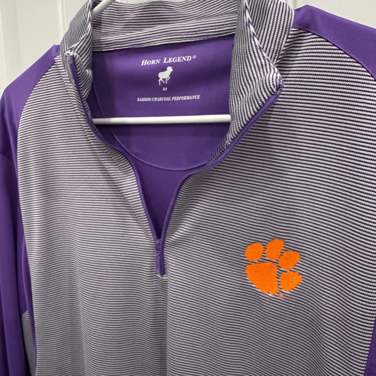 Other Horn Legend Men's Medium Clemson Quarter Zip Pullover Size US M / EU 48-50 / 2 - 1 Thumbnail