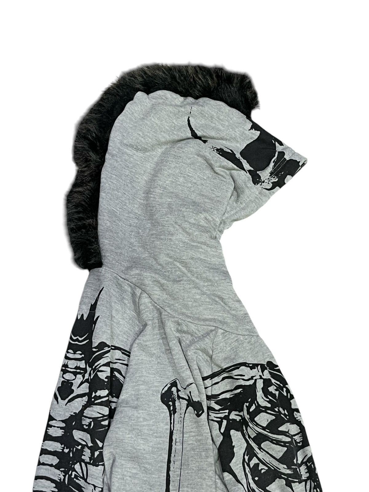 Japanese Brand OGGETTO Skeleton Skull Punk Mohawk Hair Hooded Kapital Style Size M / US 6-8 / IT 42-44 - 13 Thumbnail