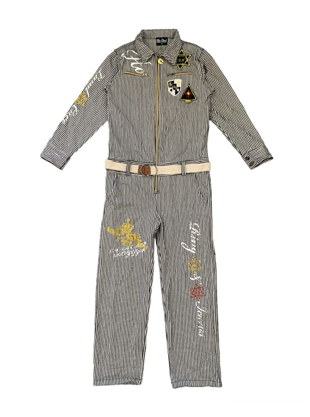 Japanese Brand Dia Star Cozy Art Stripes Overall Size US 34 / EU 50 - 1 Thumbnail
