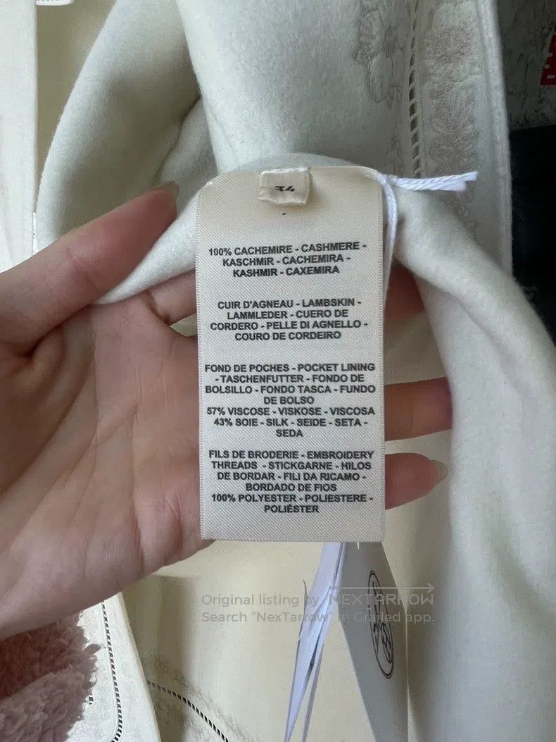 Hermes Hermes Embroidered Patched Long Cashmere Coat Size XXS / US 00 / IT 34 - 6 Thumbnail
