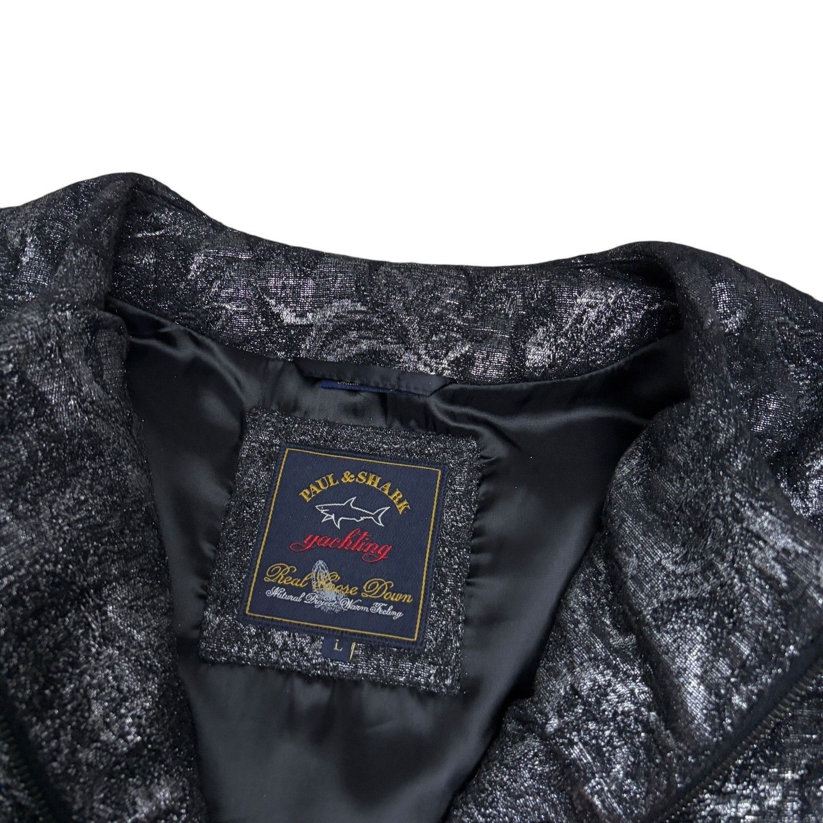 Paul & Shark $1,300 PAUL & SHARK Down Puffer Jacket Wool Coat Large Size L / US 10 / IT 46 - 2 Thumbnail