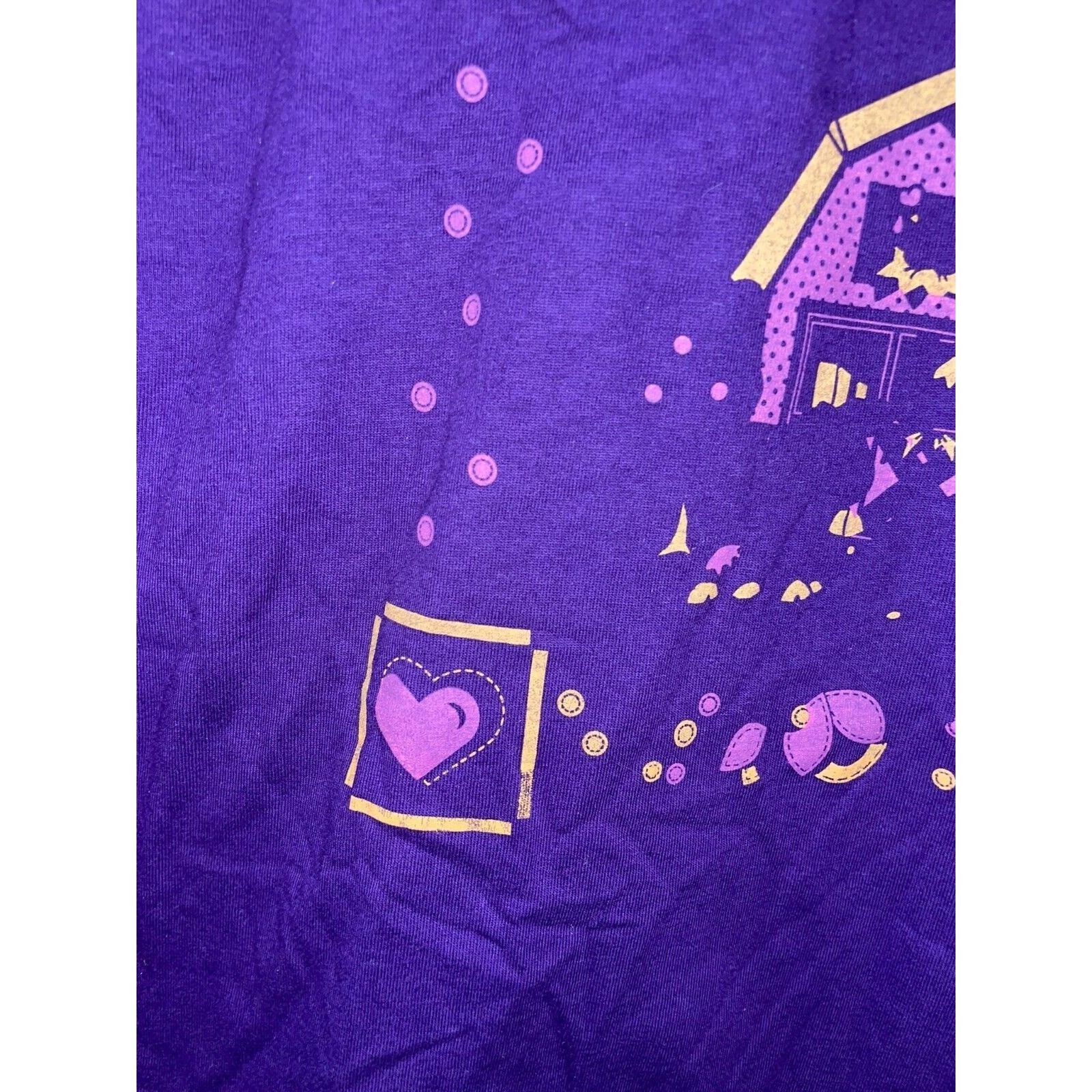 Jerzees 90s Vintage Jerzees USA made Purple Shirt 1990s VTG L Large Size US L / EU 52-54 / 3 - 4 Thumbnail