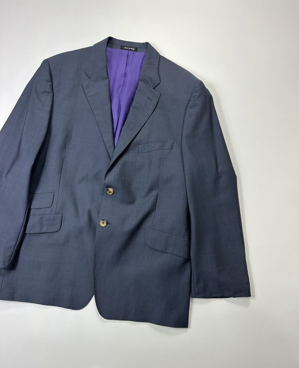 Paul Smith Paul Smith Classic Wool Blazer Men's 46R Blue Size 46R - 4 Thumbnail
