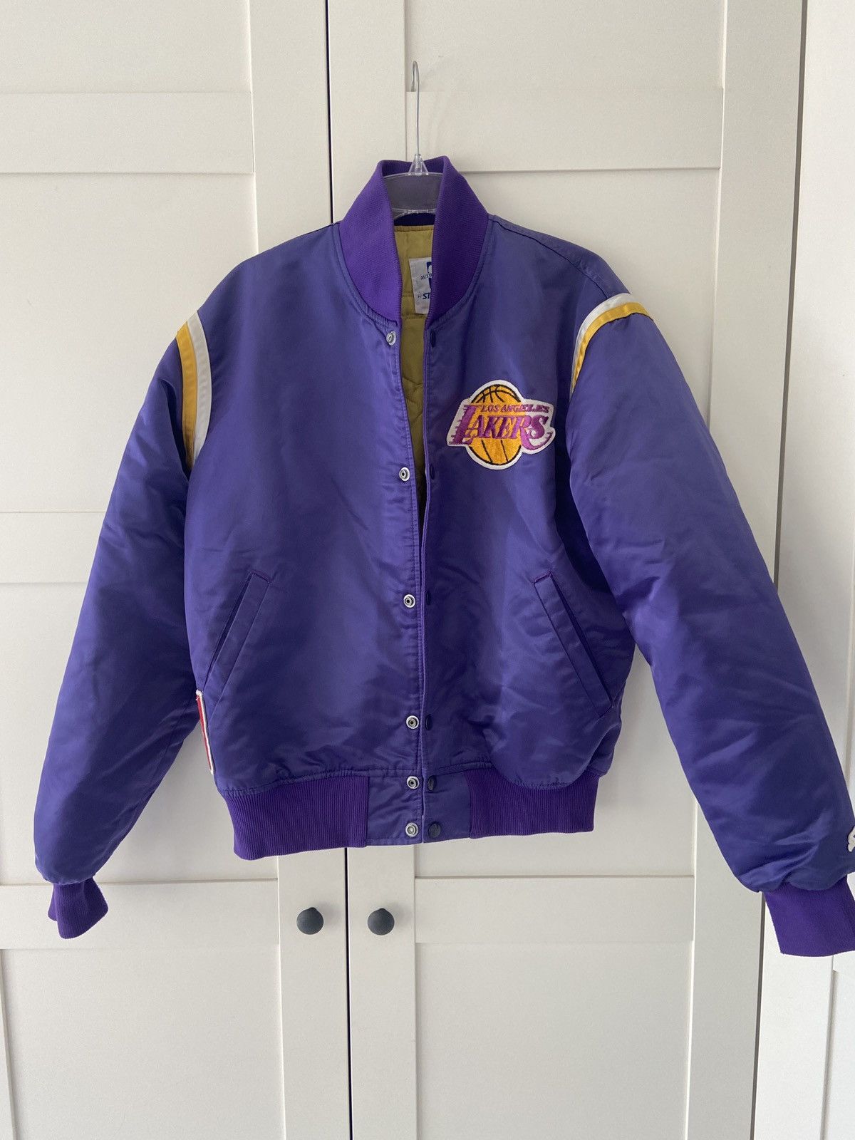 ULTRA Rare Vintage Starter Jacket Los Angeles online Lakers Size L