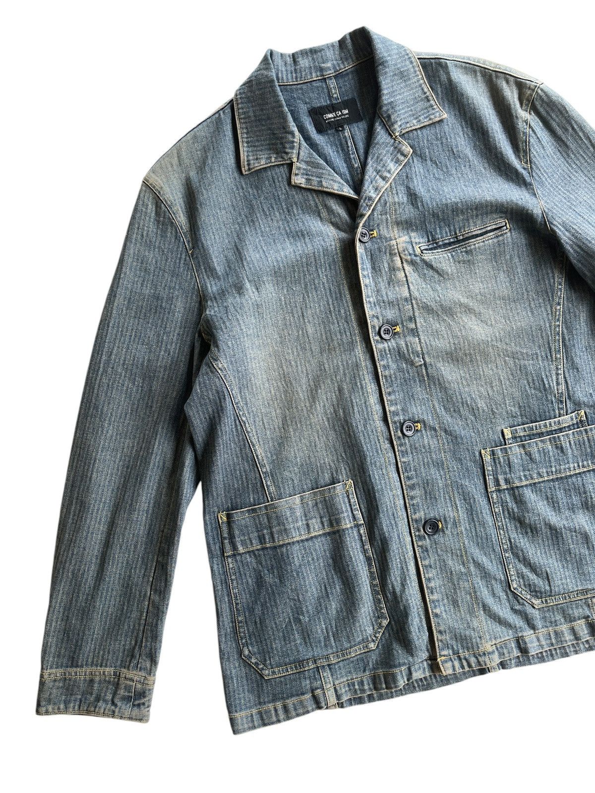 Japanese Brand Japanese Workers Chore Denim Jacket Size US L / EU 52-54 / 3 - 7 Thumbnail
