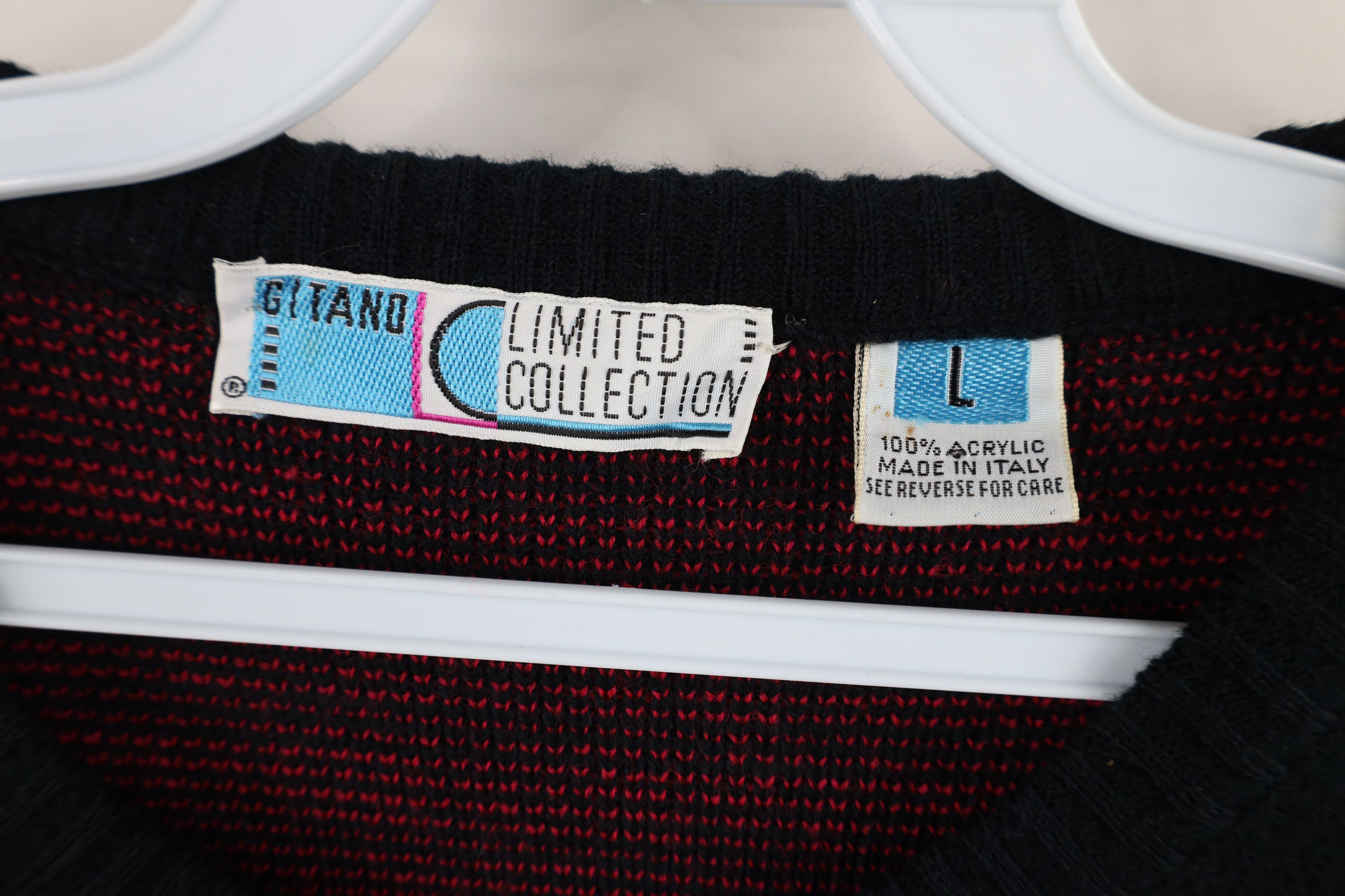 Vintage Vintage 80s 90s Streetwear Geometric Knit Crewneck Sweater Size L / US 10 / IT 46 - 5 Thumbnail