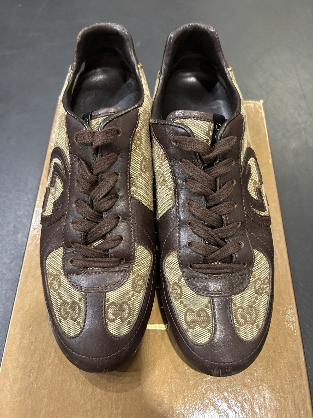 Gucci Gucci GG Monogram Sneakers Size US 4.5 / IT 34.5 - 4 Thumbnail