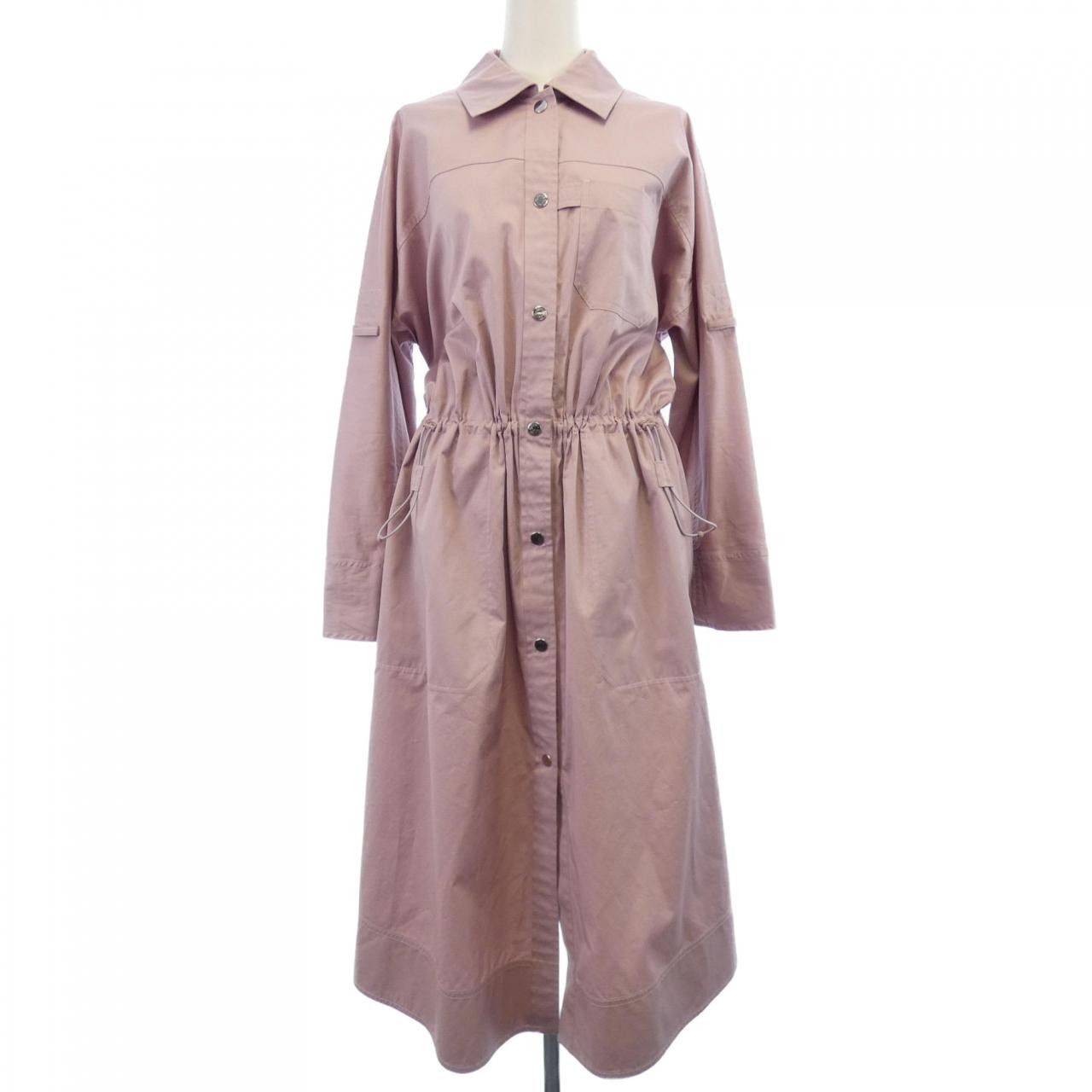 Hermes Hermes Hermes Crude Cell Shirt Dress Dress Textile Dresses 5E0573DV DUTY FREE for USA Size ONE SIZE - 1 Thumbnail