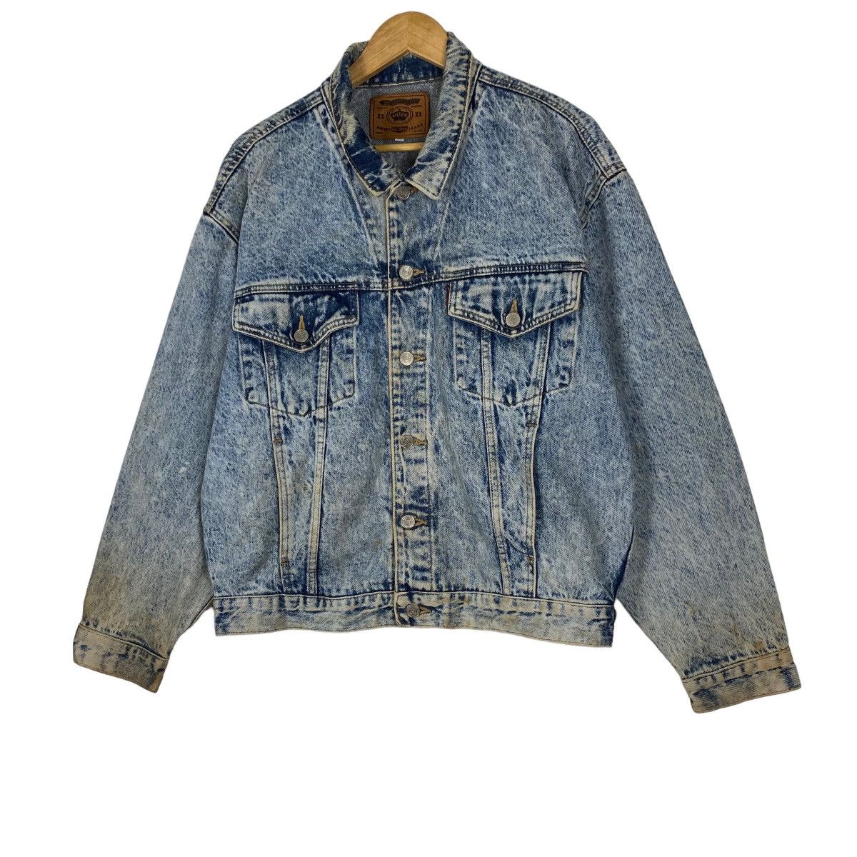 Big John Vintage Big John Acid Wash Blue Denim Jacket Size US M / EU 48-50 / 2 - 3 Thumbnail