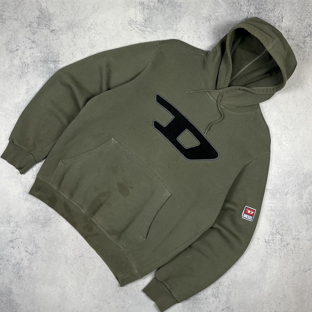 Diesel Vintage Diesel big D logo rare hoodie 90’s Size US S / EU 44-46 / 1 - 1 Thumbnail