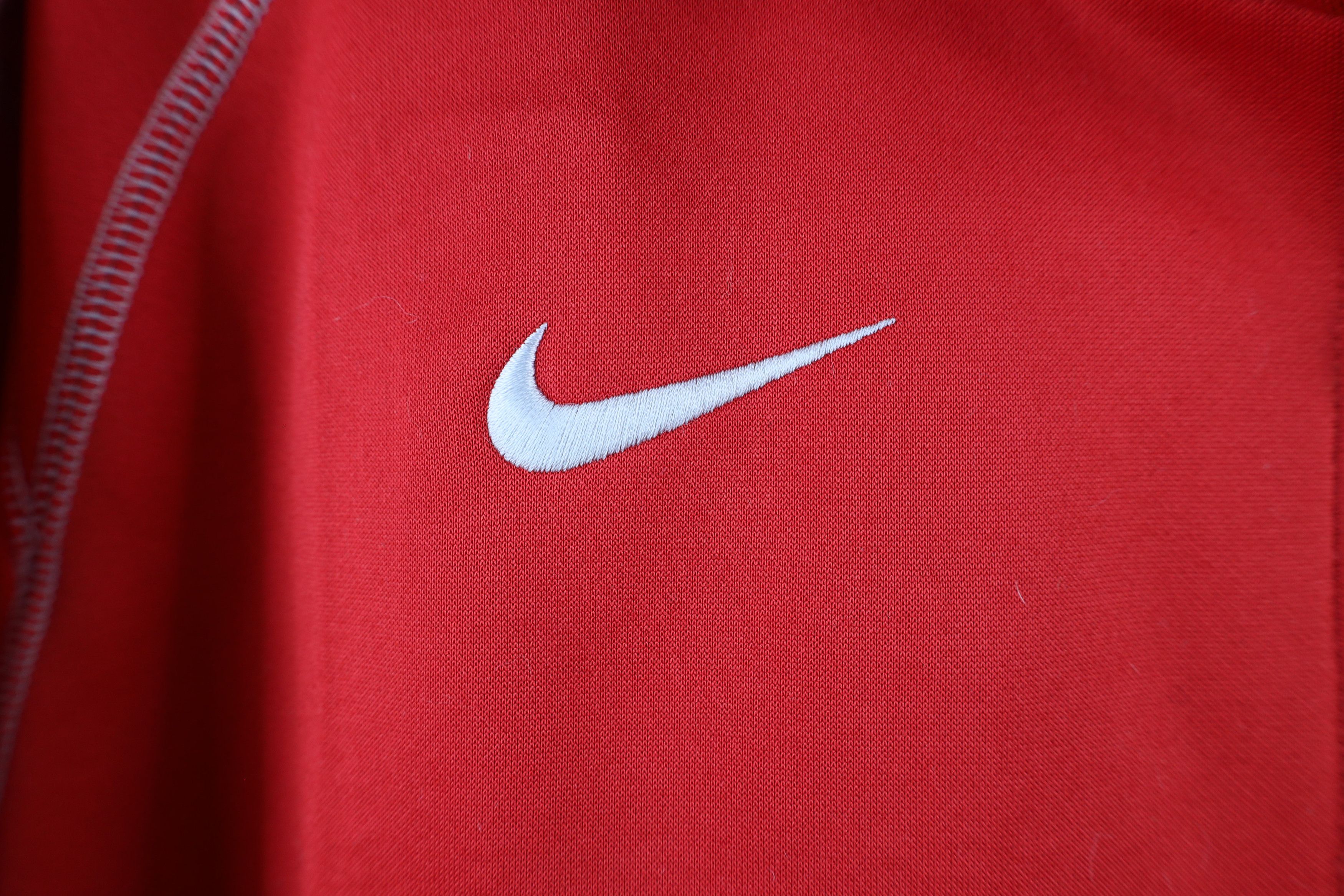 Nike × Vintage Y2K Nike Therma Fit Mini Swoosh Half Zip Pullover Sweater Size US XL / EU 56 / 4 - 4 Thumbnail