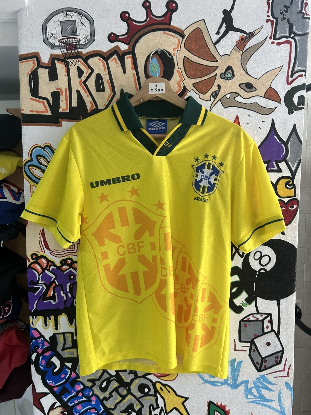 Umbro 1995 Brazil Home Kit Size US S / EU 44-46 / 1 - 1 Thumbnail
