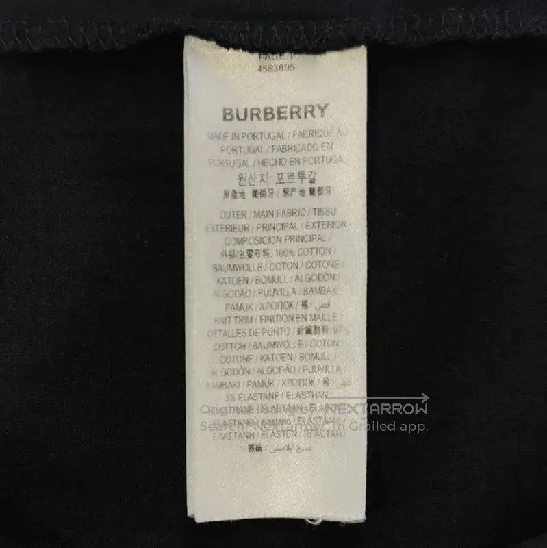Burberry Burberry Black Cotton Women's T-Shirt. Size XS / US 0-2 / IT 36-38 - 5 Thumbnail