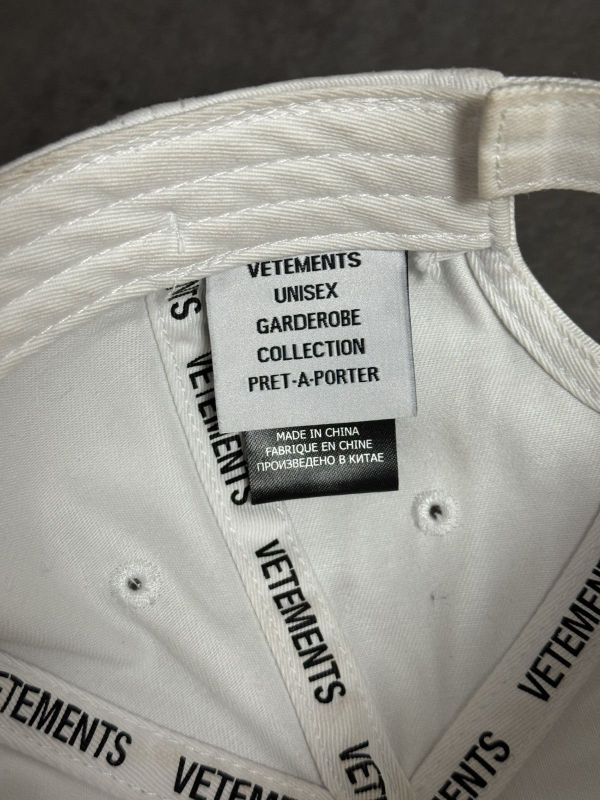 Vetements Vetements white cap Size ONE SIZE - 5 Thumbnail