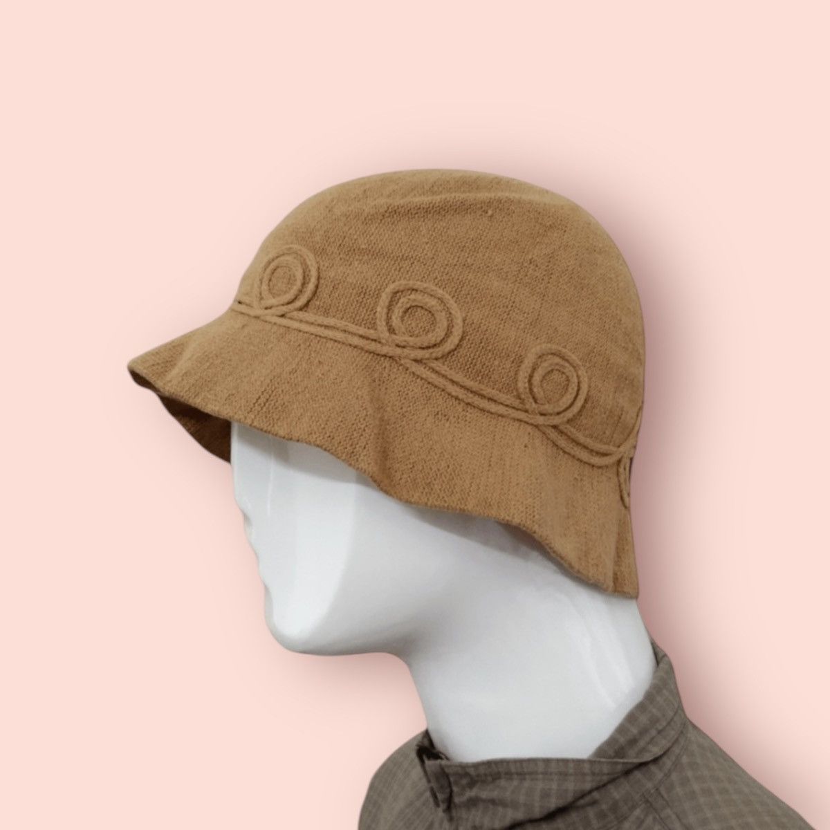 Japanese Brand VINTAGE CROCHET KNITTED BUCKET HAT JAPAN Size ONE SIZE - 1 Thumbnail