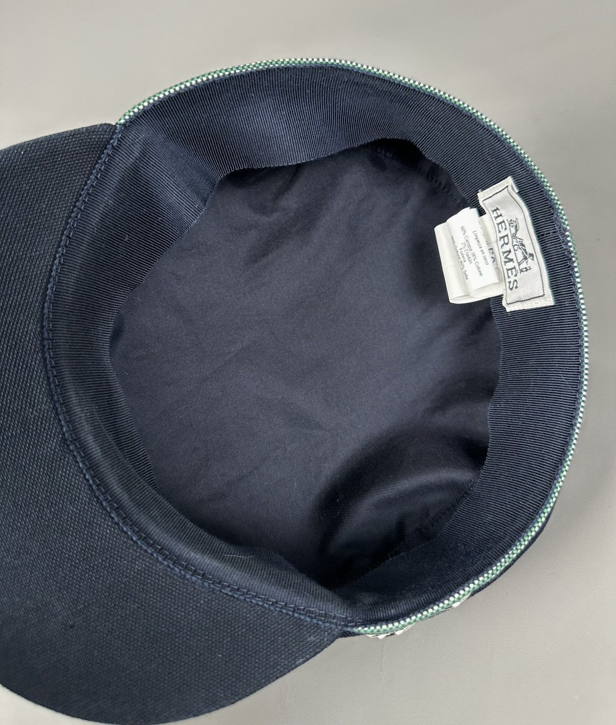 Hermes Hermes - 2010 Cavalle Casquette Hat - Logo on Buttons - Navy Size ONE SIZE - 8 Thumbnail