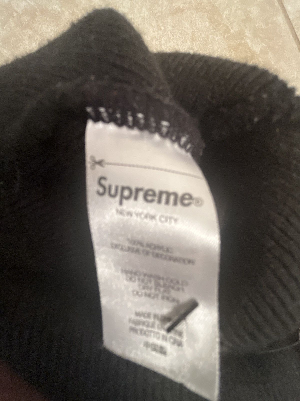 Supreme BLACK SUPREME BEANIE Size ONE SIZE - 1 Thumbnail