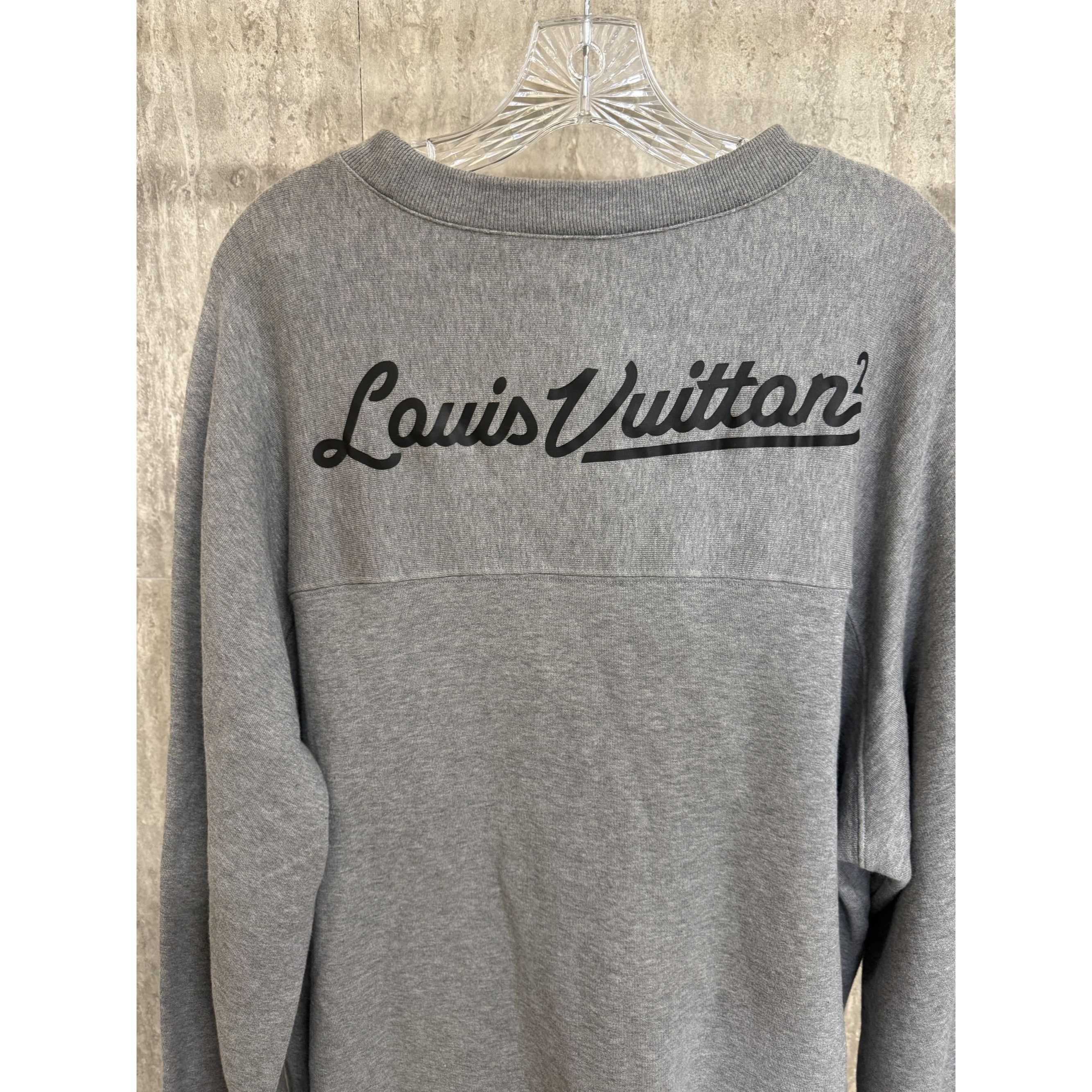 Louis Vuitton Louis Vuitton Gray Cotton Sweatshirt XXL Japan Exclusive Size US XXL / EU 58 / 5 - 12 Thumbnail