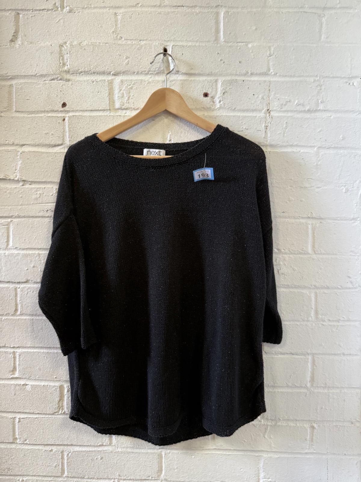 NEXT Next Black Knit Sweater Size 16 Size XL / US 12-14 / IT 48-50 - 1 Thumbnail