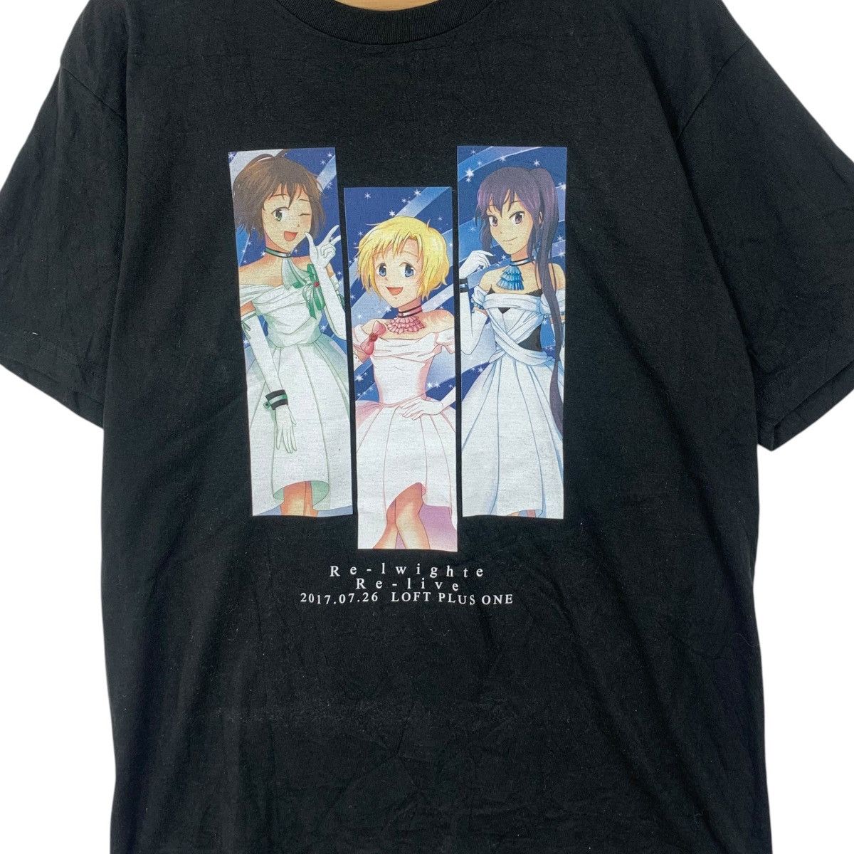 Vintage LAPIS RE:LIGHTS Kono Sekai No Idol Rapisu Riraitsu Tee Size US L / EU 52-54 / 3 - 3 Thumbnail