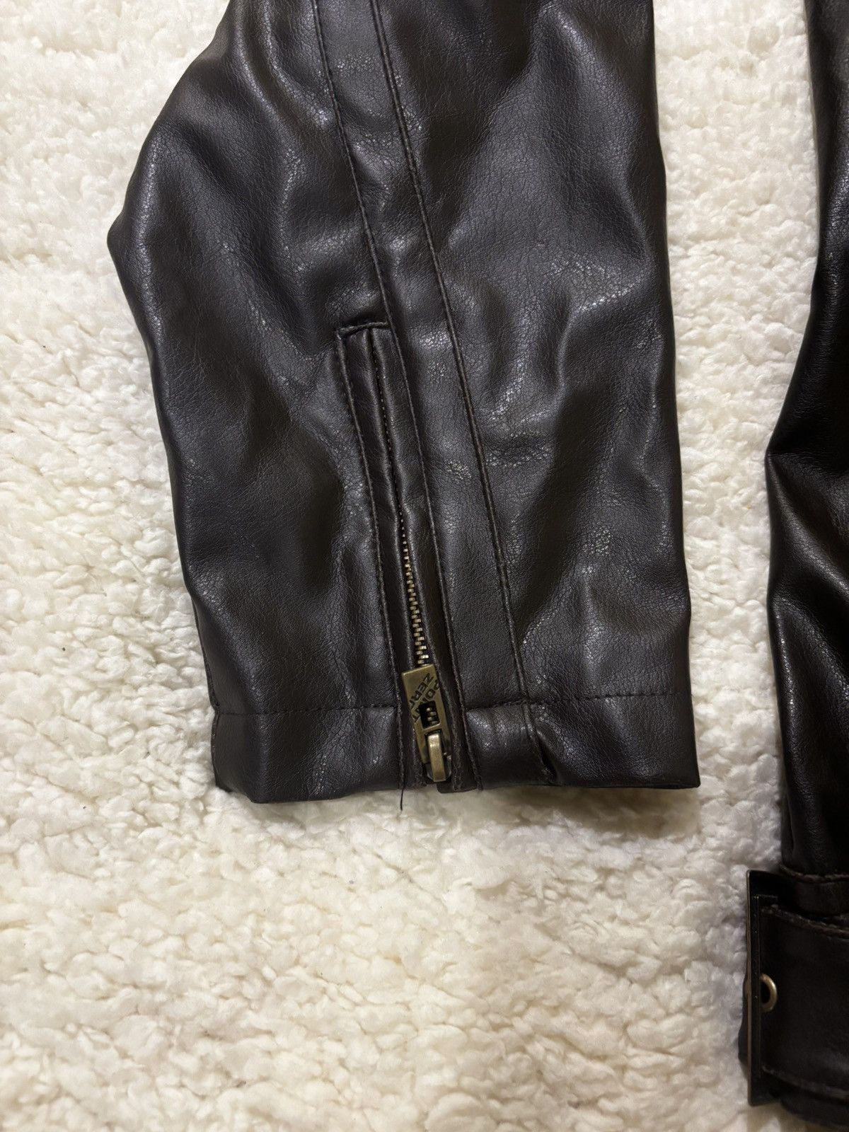 Point Zero Dark brown faux jacket0516 Size US S / EU 44-46 / 1 - 4 Thumbnail