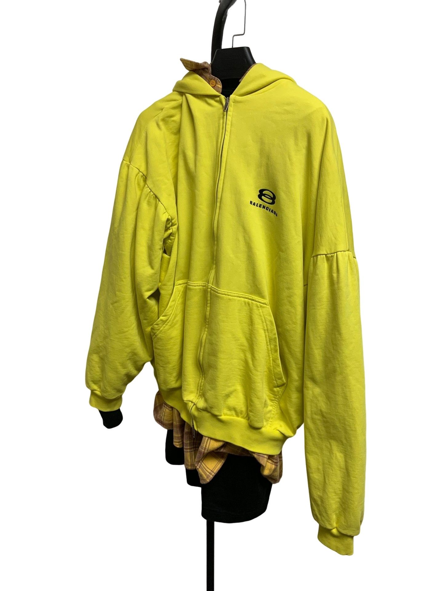 Balenciaga Balenciaga Layered Plaid Zip Hoodie Size 3 Size US L / EU 52-54 / 3 - 1 Thumbnail