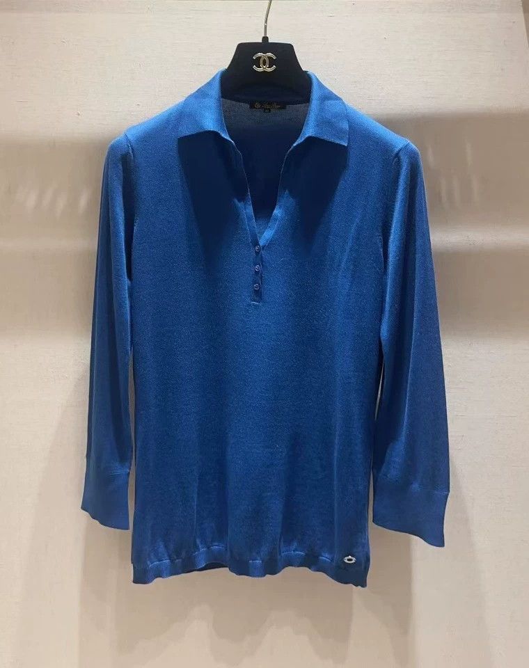 Loro Piana LORO PIANA Cashmere knitted Polo shirt Size XS / US 0-2 / IT 36-38 - 1 Thumbnail