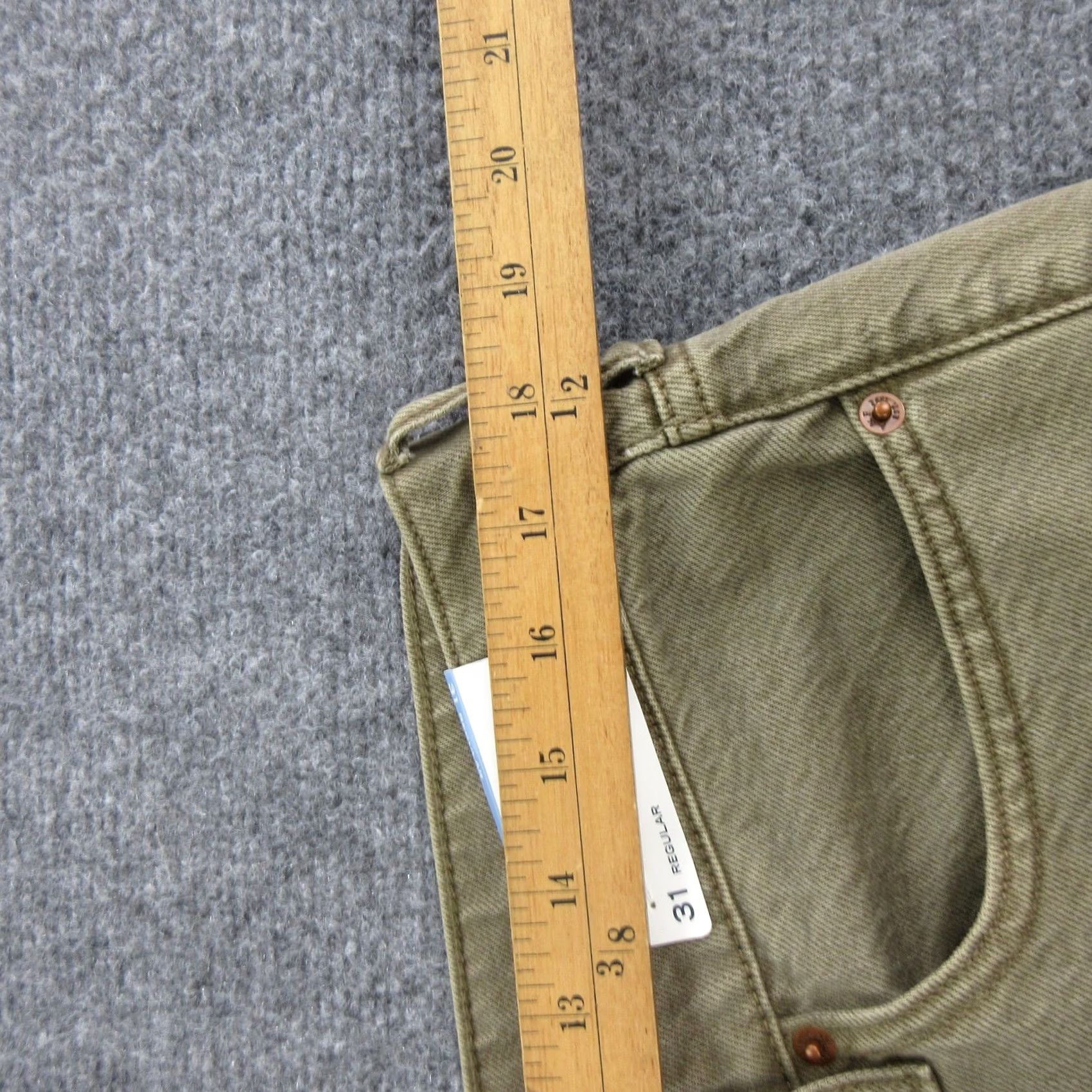 Abercrombie & Fitch Abercrombie & Fitch Jeans Womens 31x30 Beige Low Rise Ultra Loose Wide Leg Denim Size 24" / US 00 / IT 34 - 5 Thumbnail