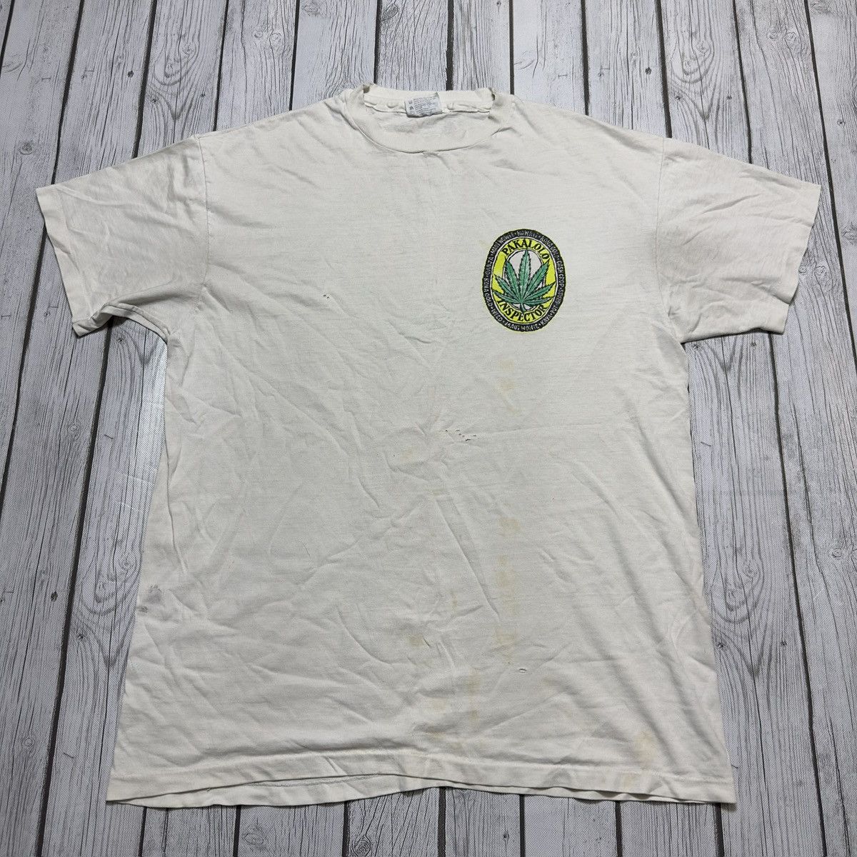 Hanes × Vintage Vintage Pakalolo Inspector weed tee Size US XL / EU 56 / 4 - 2 Thumbnail