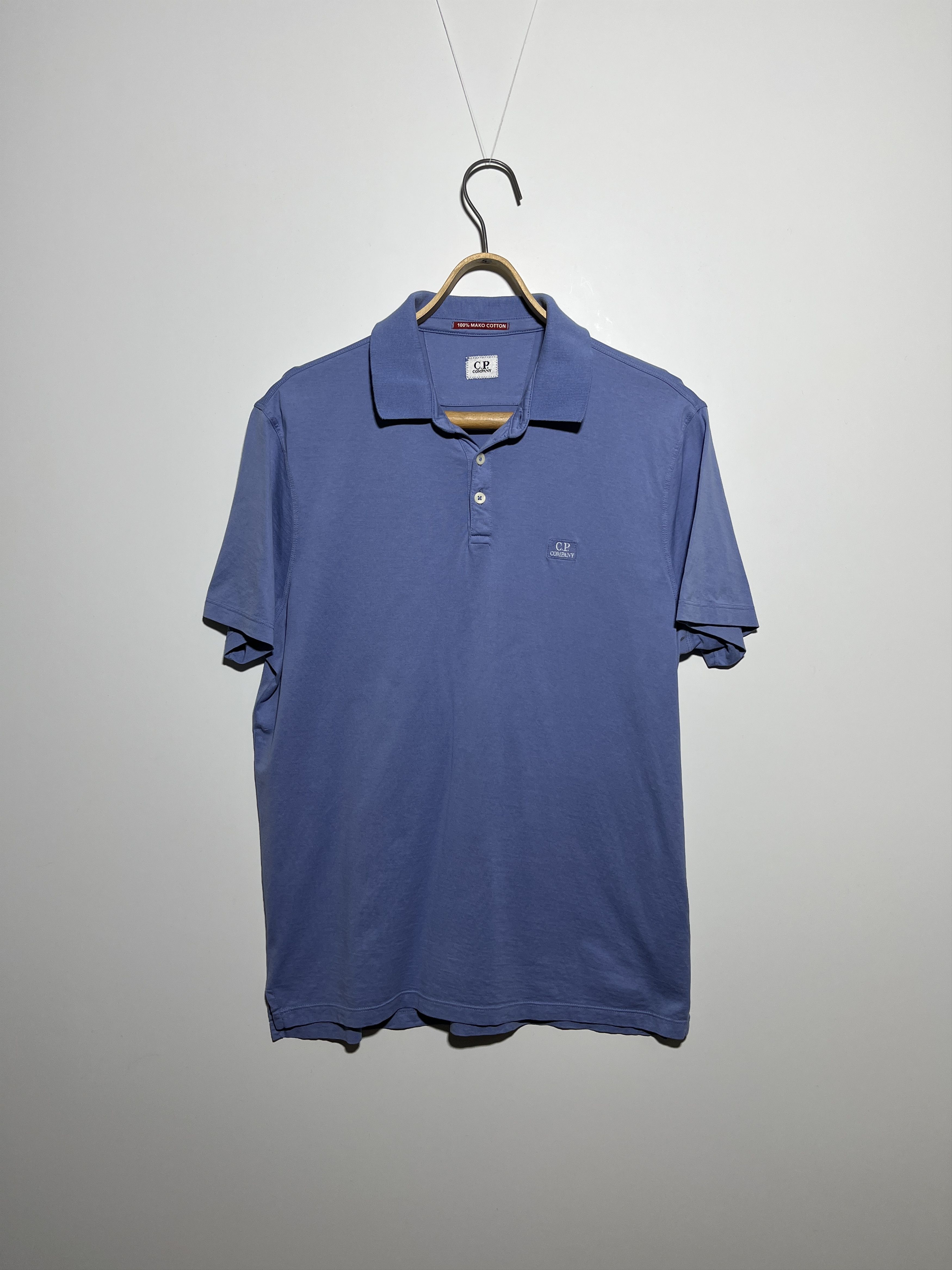Company Mako Cotton Blue Polo Shirt Size L