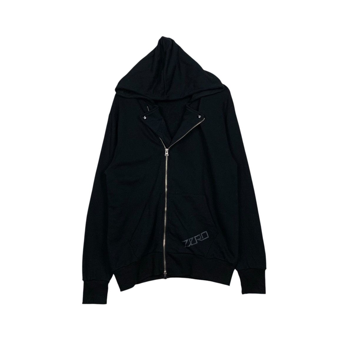 Japanese Brand ZERO Big Logo Double Collar Hoodies Sweatshirt #1723-C76 Size US L / EU 52-54 / 3 - 1 Thumbnail