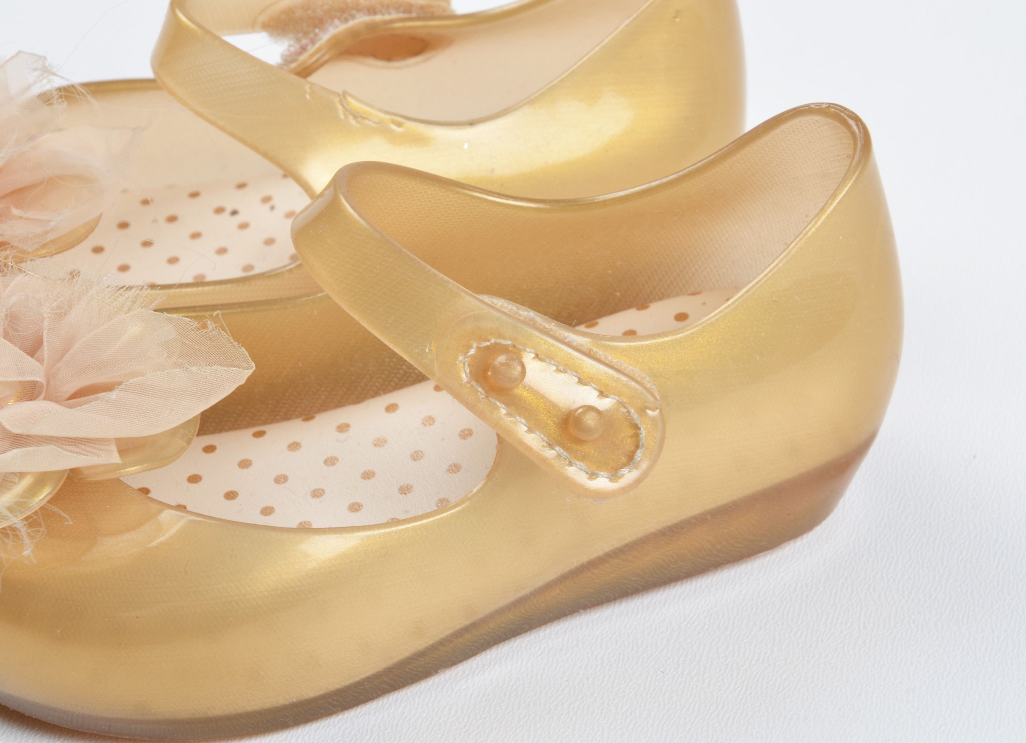 Melissa Mini Melissa Jelly Mary Jane Ballet Flats Girls Bow Shoes Size US 6 / IT 36 - 5 Thumbnail