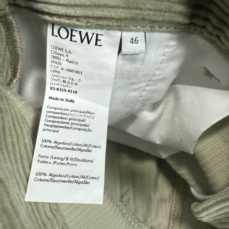 Loewe LOEWE Men's olive green cotton washed logging pants Size US 30 / EU 46 - 4 Thumbnail