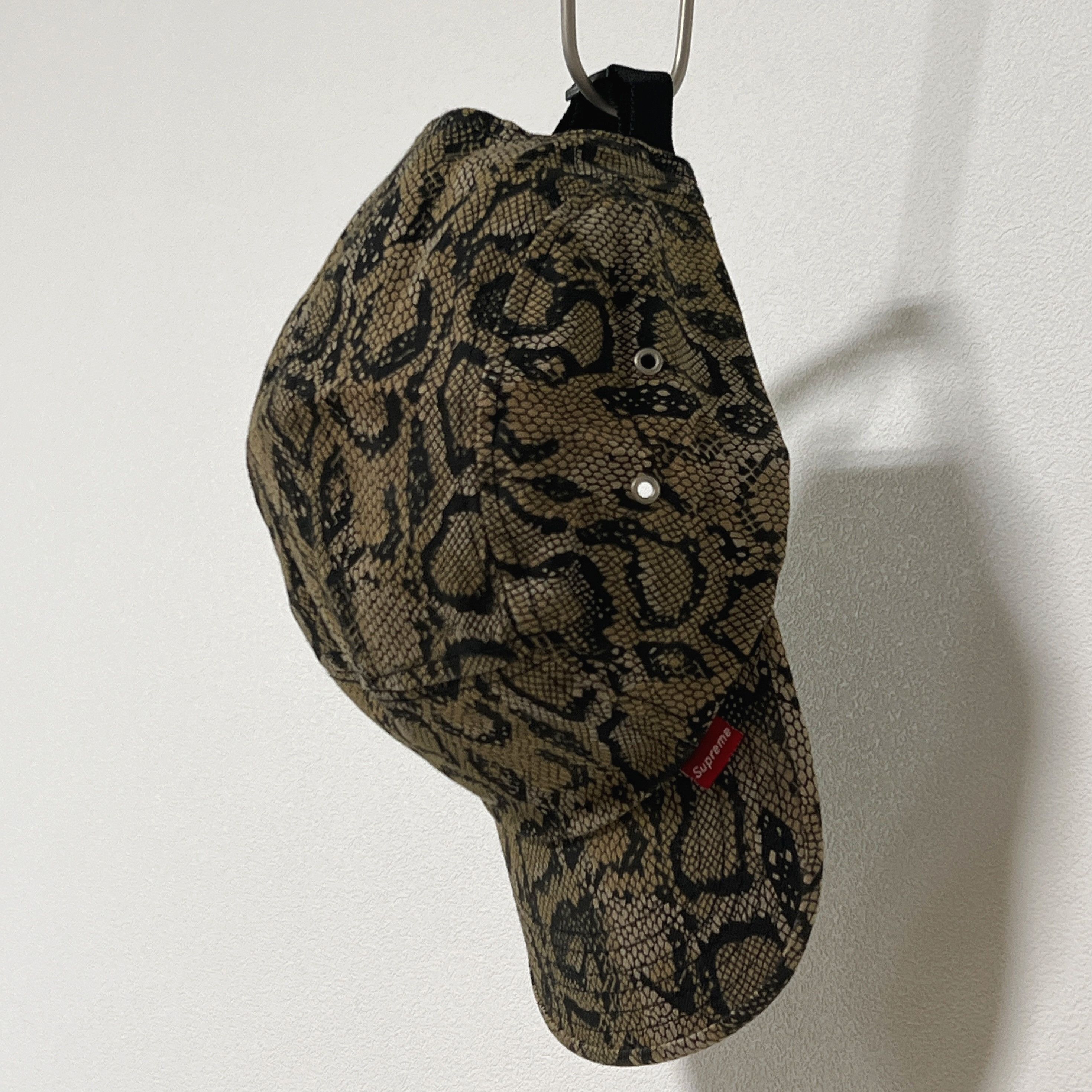 Supreme Supreme 2001 Yellow Snakeskin 5 Panel Camp Cap Size ONE SIZE - 3 Thumbnail