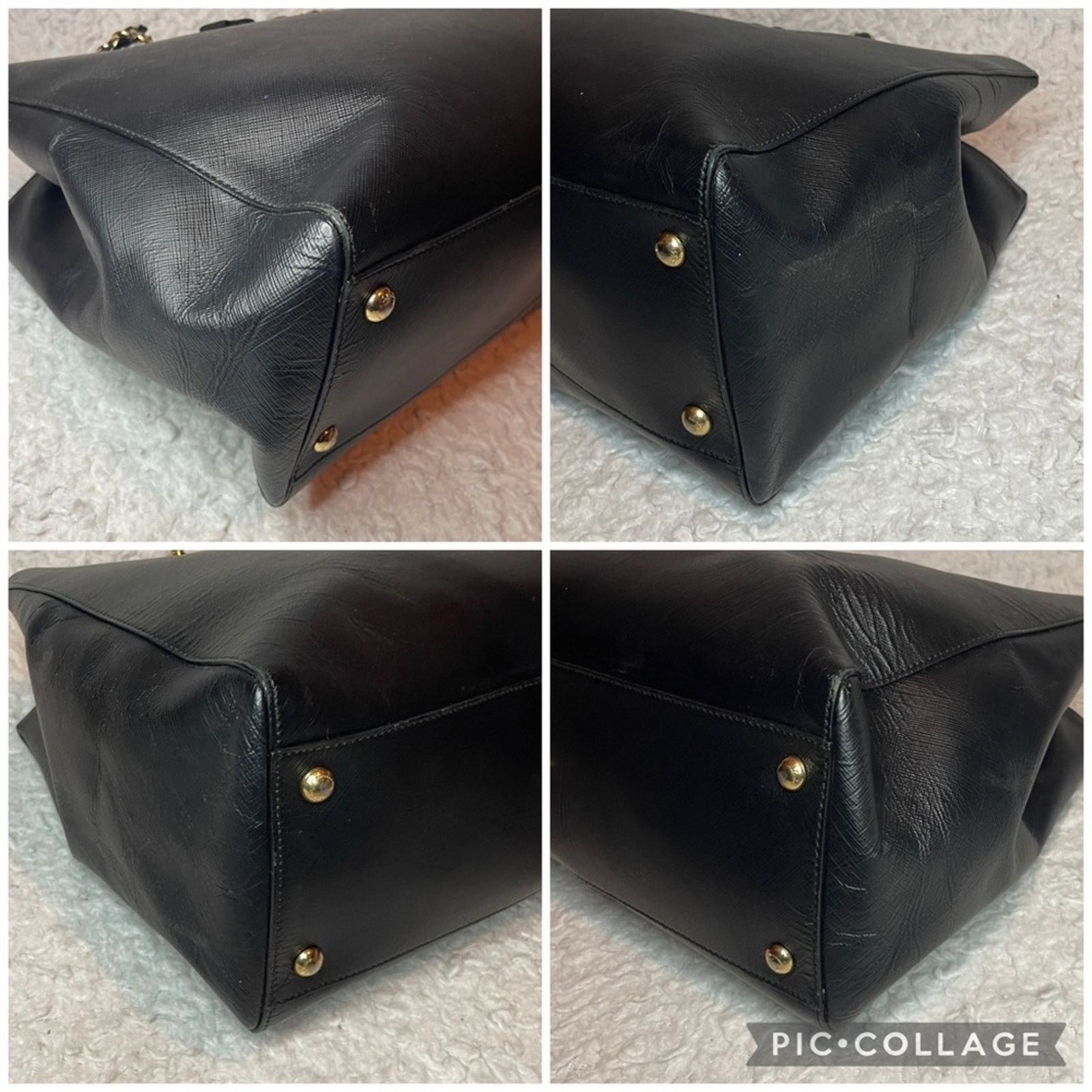 Salvatore Ferragamo Ferragamo Melike Vara Bow Leather Tote Black Size ONE SIZE - 11 Thumbnail