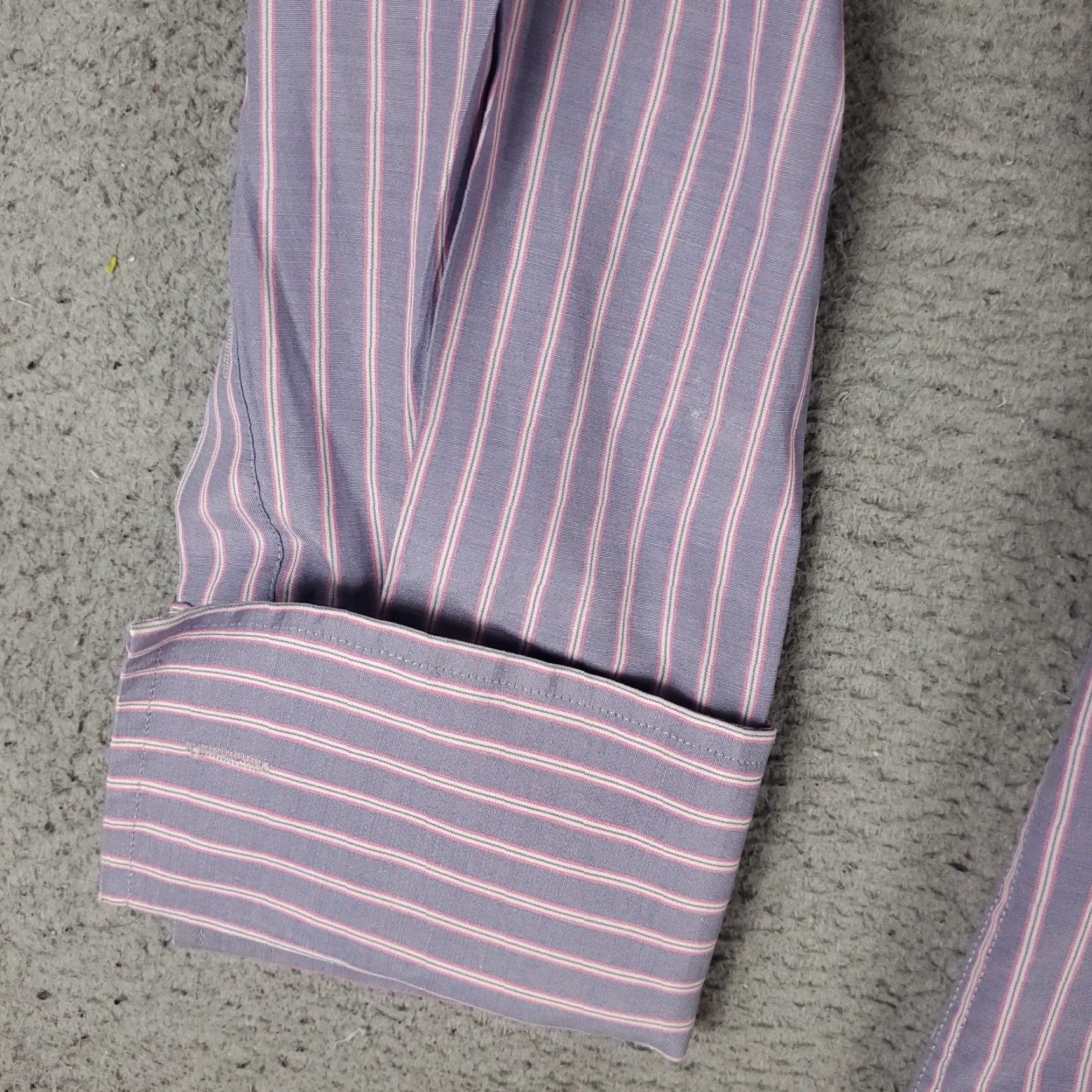 Paul Smith VINTAGE Paul Smith Dress Shirt Men 16 Blue Pink Striped Long Sleeve Business Casual Formal Workwear Size 42R - 4 Thumbnail