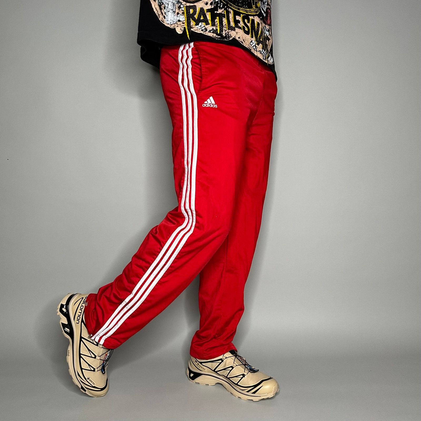 Adidas Vintage Y2K Adidas Sweatpants Mens XS Red White 3 Stripes Size US 28 / EU 44 - 1 Thumbnail