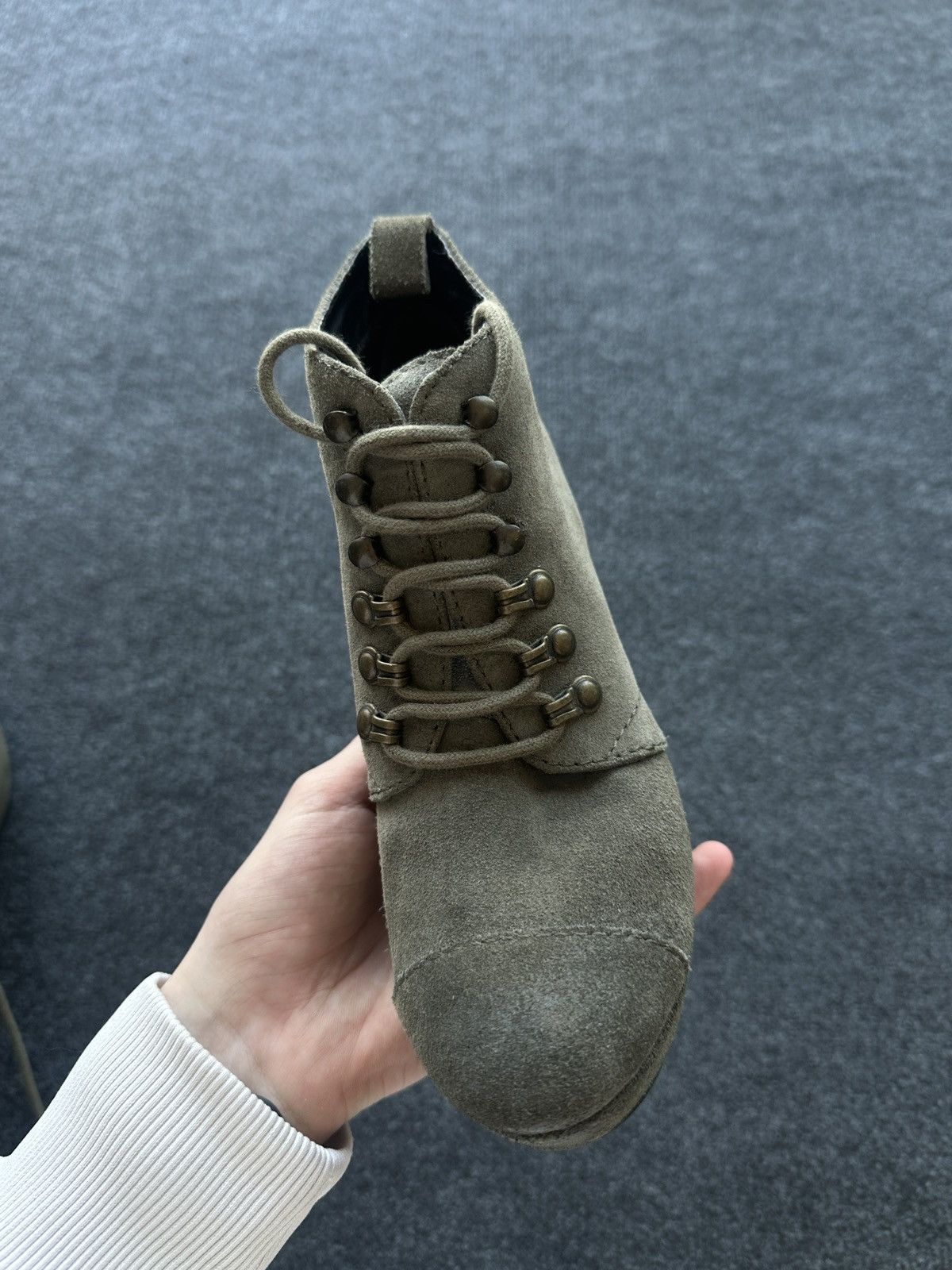 Diesel DIESEL LUXURY 🚨 WOMEN DARK GREEN HIGH TOP BOOTS SNEAKERS Size US 6 / IT 36 - 14 Thumbnail