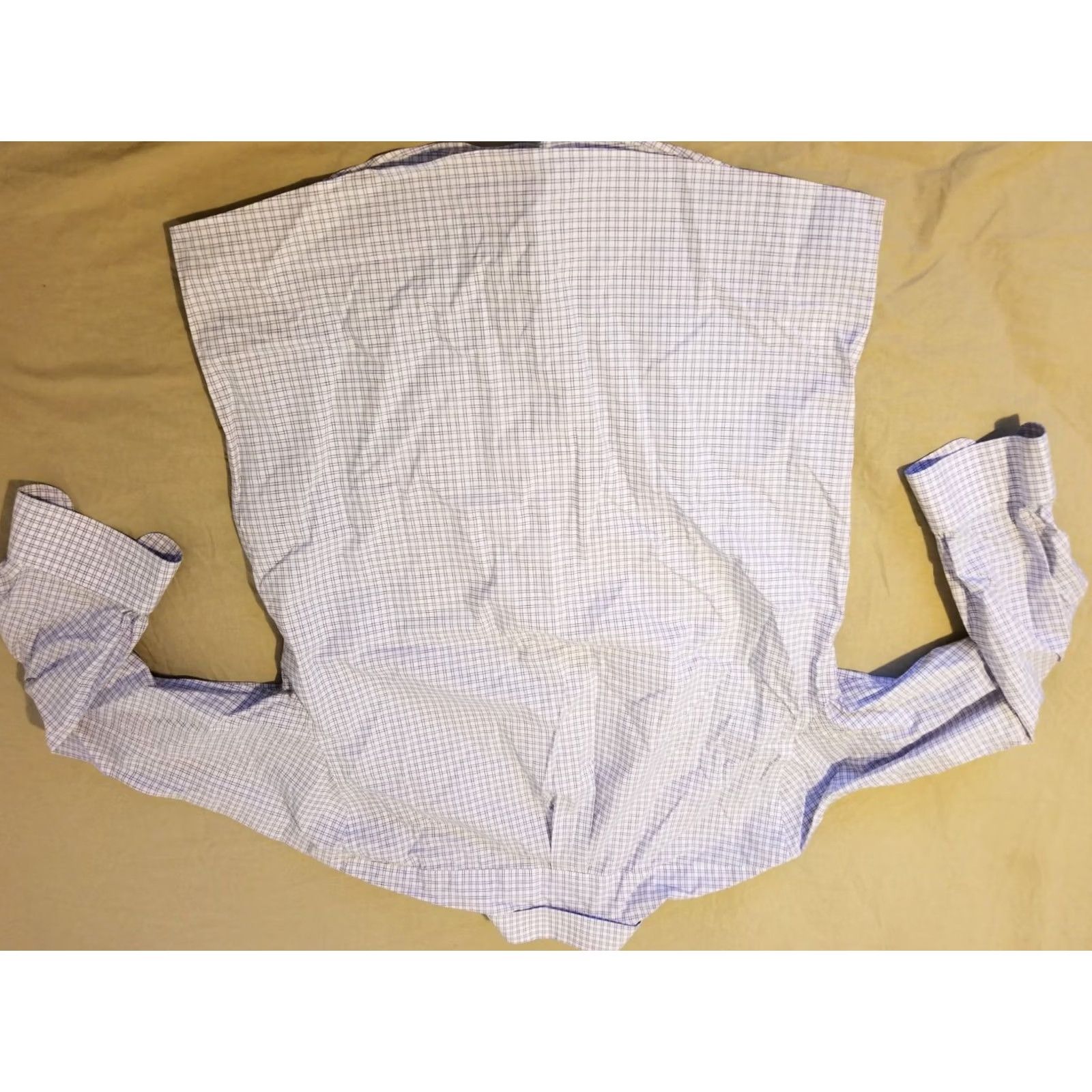 Brooks Brothers VINTAGE? No. Brooks Brothers Dress Shirt 16 33 Blue White Button Cotton 16 Shirt Men Regular Long Sleeve Non-Iron Facility: United States Size 42R - 5 Thumbnail