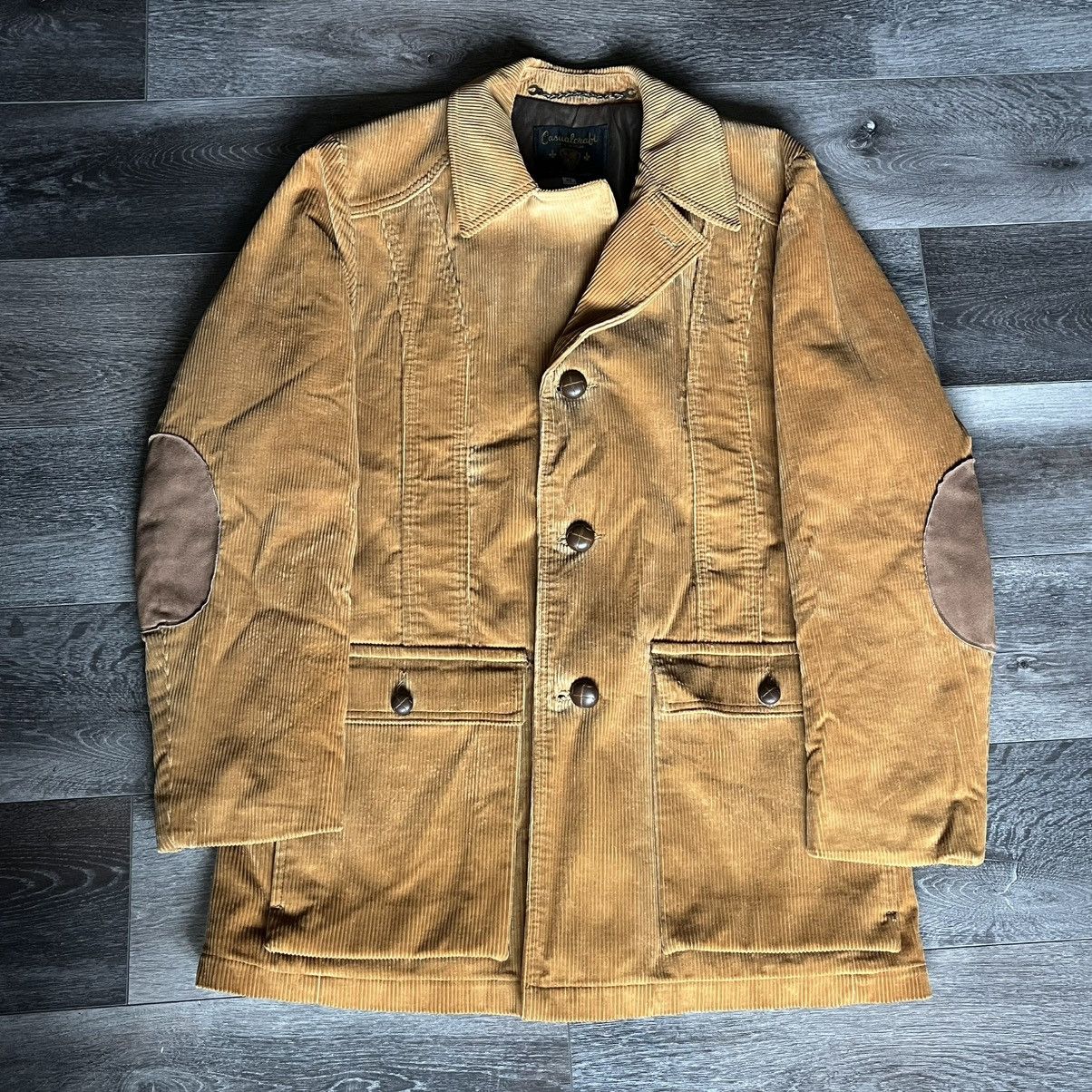 Vintage Vintage 70s Casualcraft of NY Beige Corduroy Overcoat Jacket Size US L / EU 52-54 / 3 - 1 Thumbnail