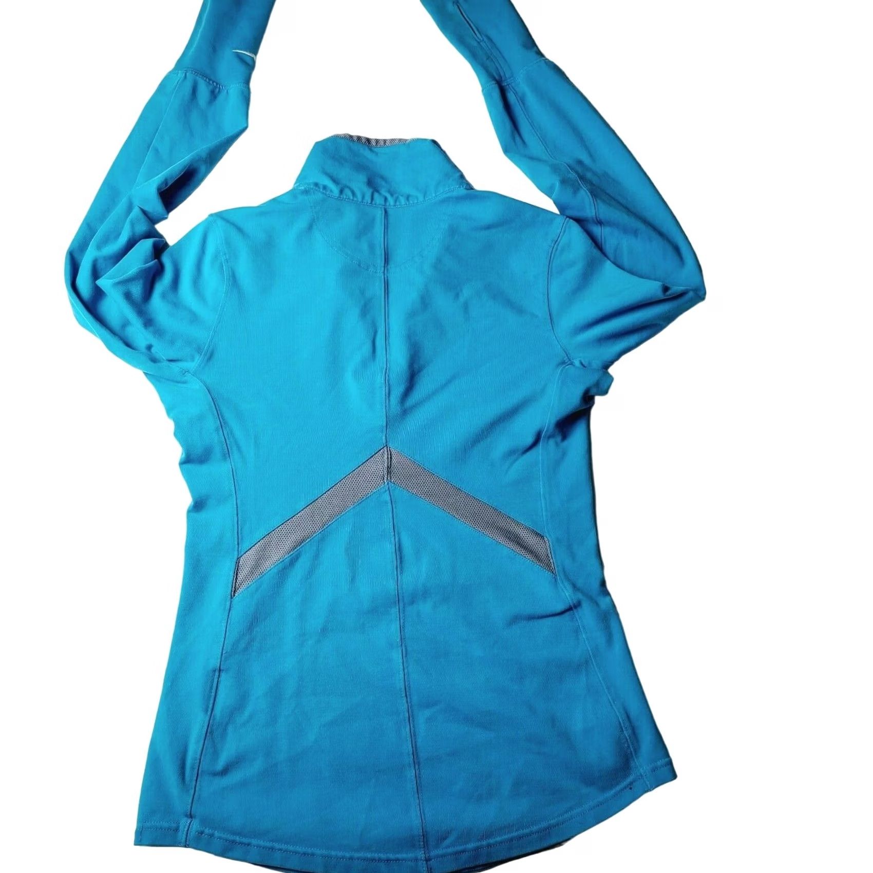 Nike Nike Dri-Fit 1/4 Zip Jacket Sweatshirt Pullover Womens Size S Teal Gray Sweatshirt Women S Nike Dri-Fit 1/4 Zip Jacket Pullover Activewear Slim Fit Size S / US 4 / IT 40 - 6 Thumbnail