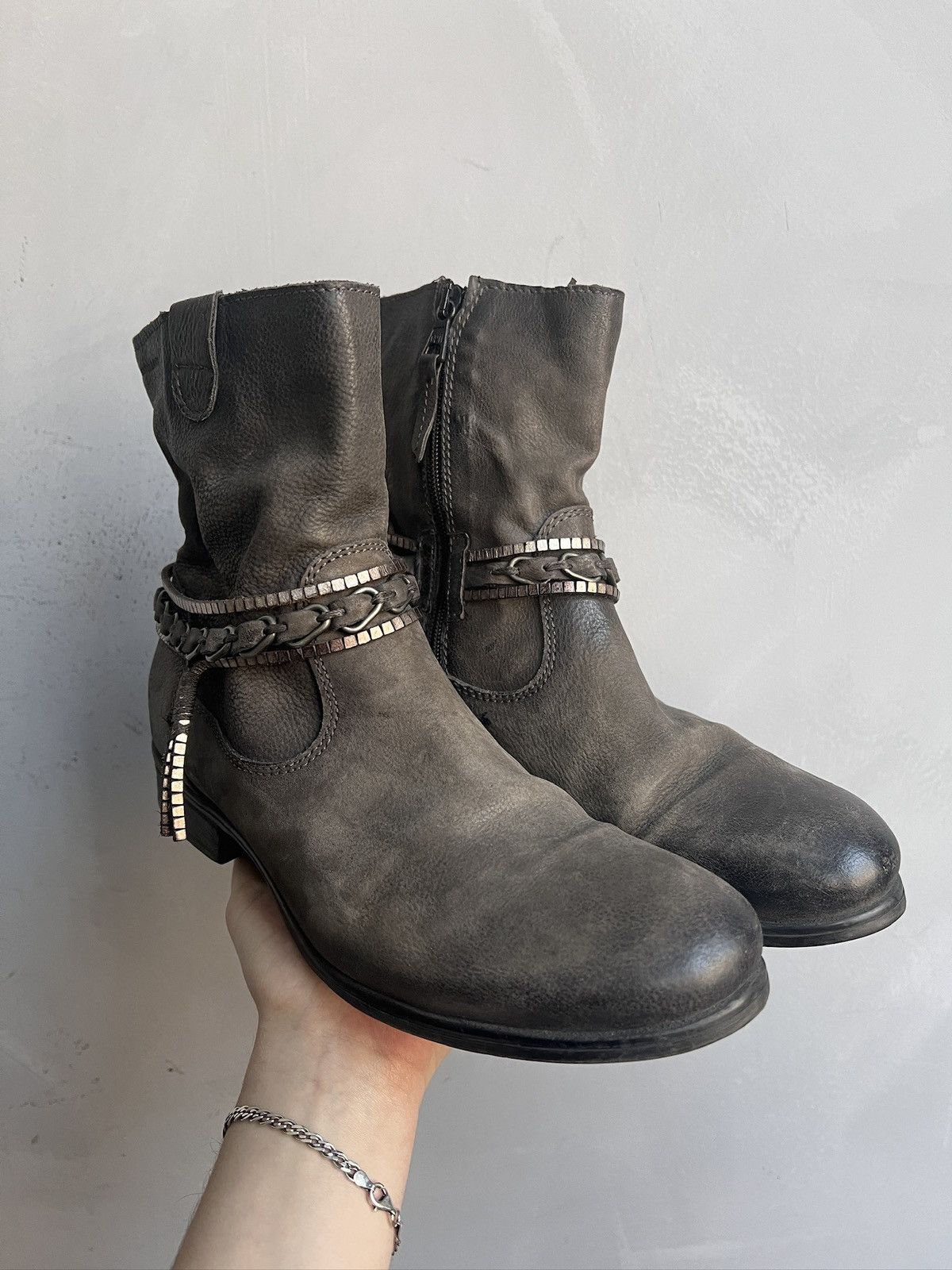 Hedi Slimane Rare ankle hype japanese avant garde boots A.S. 98 style Size US 7.5 / EU 40-41 - 1 Thumbnail