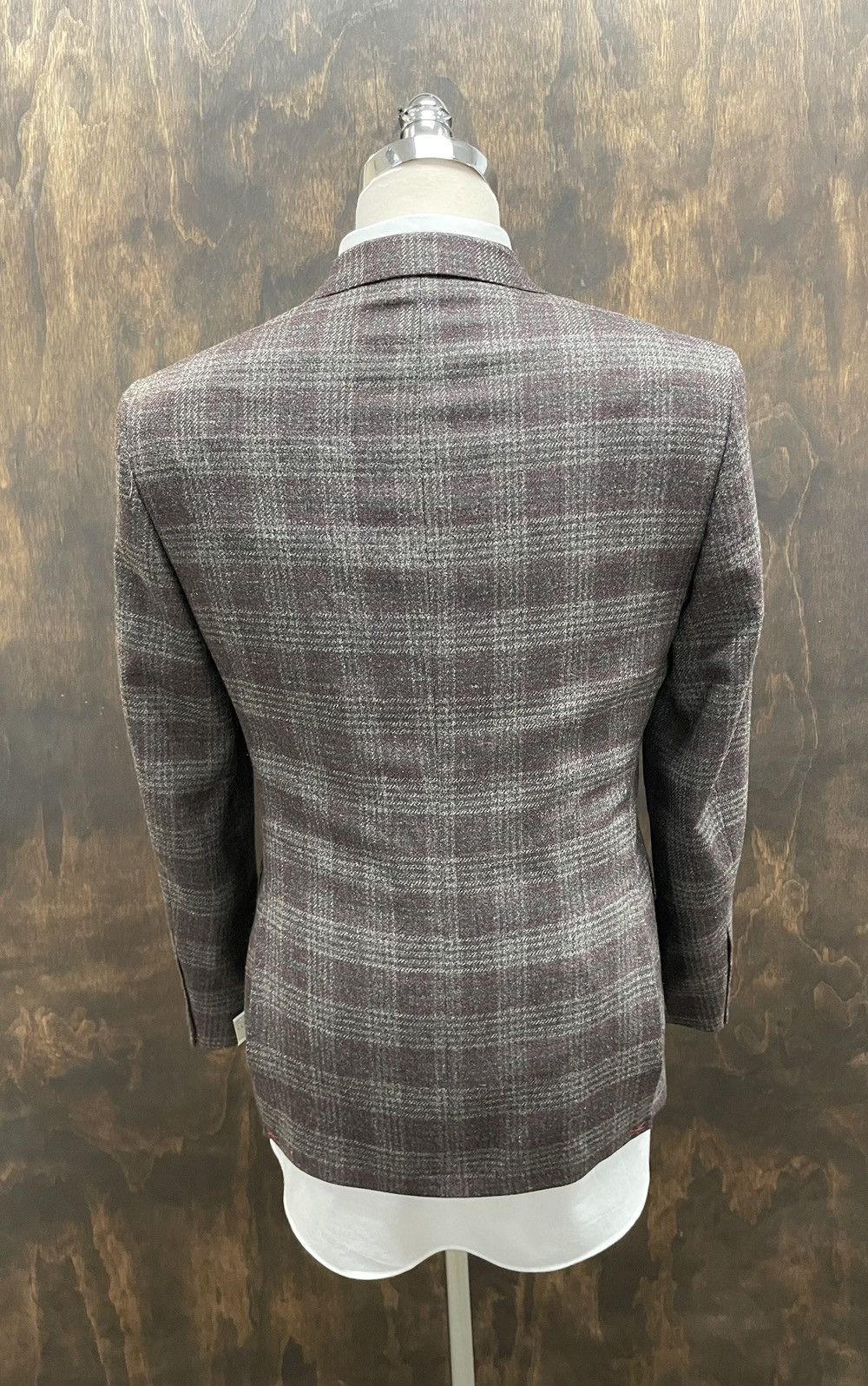 Samuelsohn Pure Wool Tweed Plaid BENNET Jacket Size 38R - 4 Thumbnail
