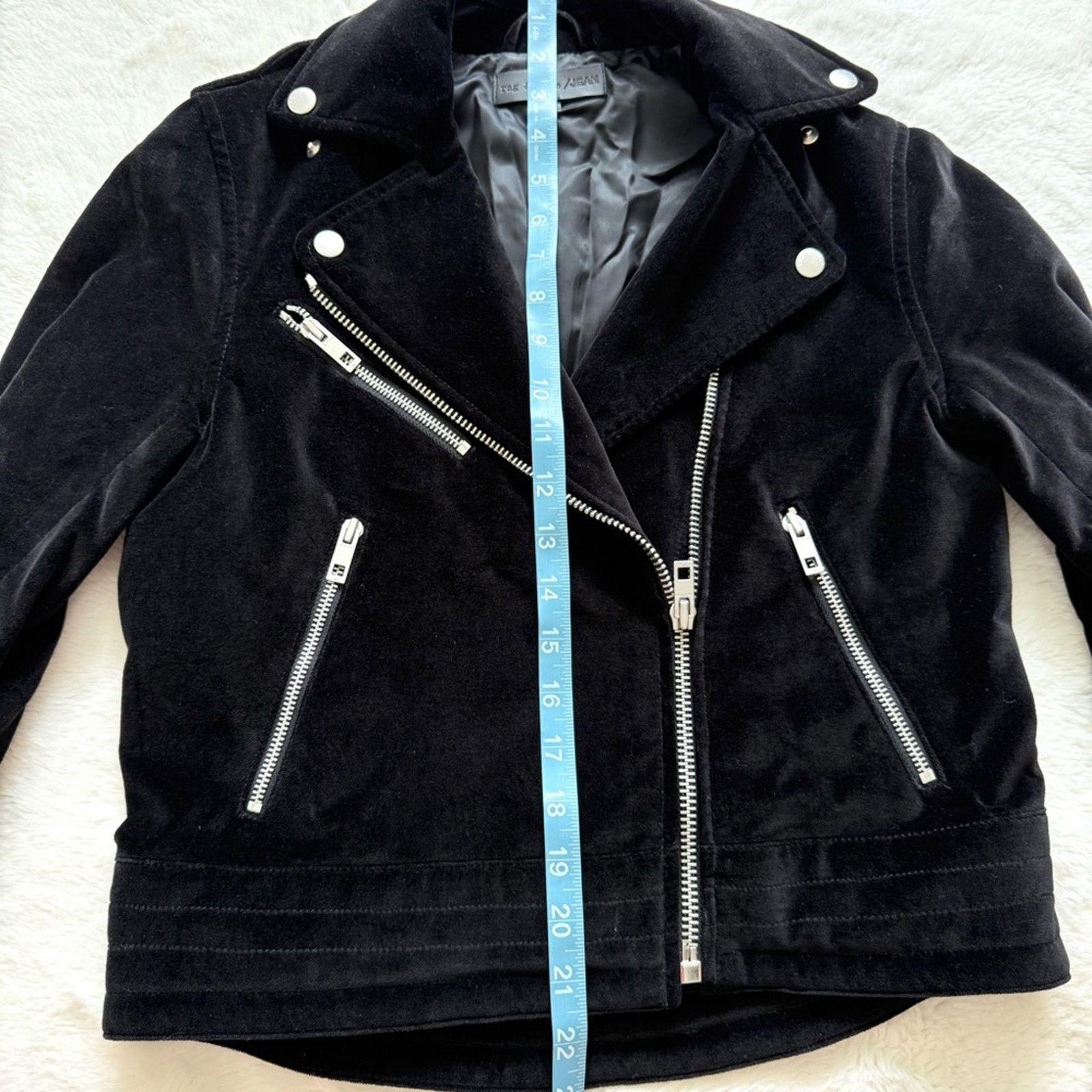 Rag & Bone Rag&bone women velvet moto jacket size XS Retail 390$ Size XS / US 0-2 / IT 36-38 - 7 Thumbnail