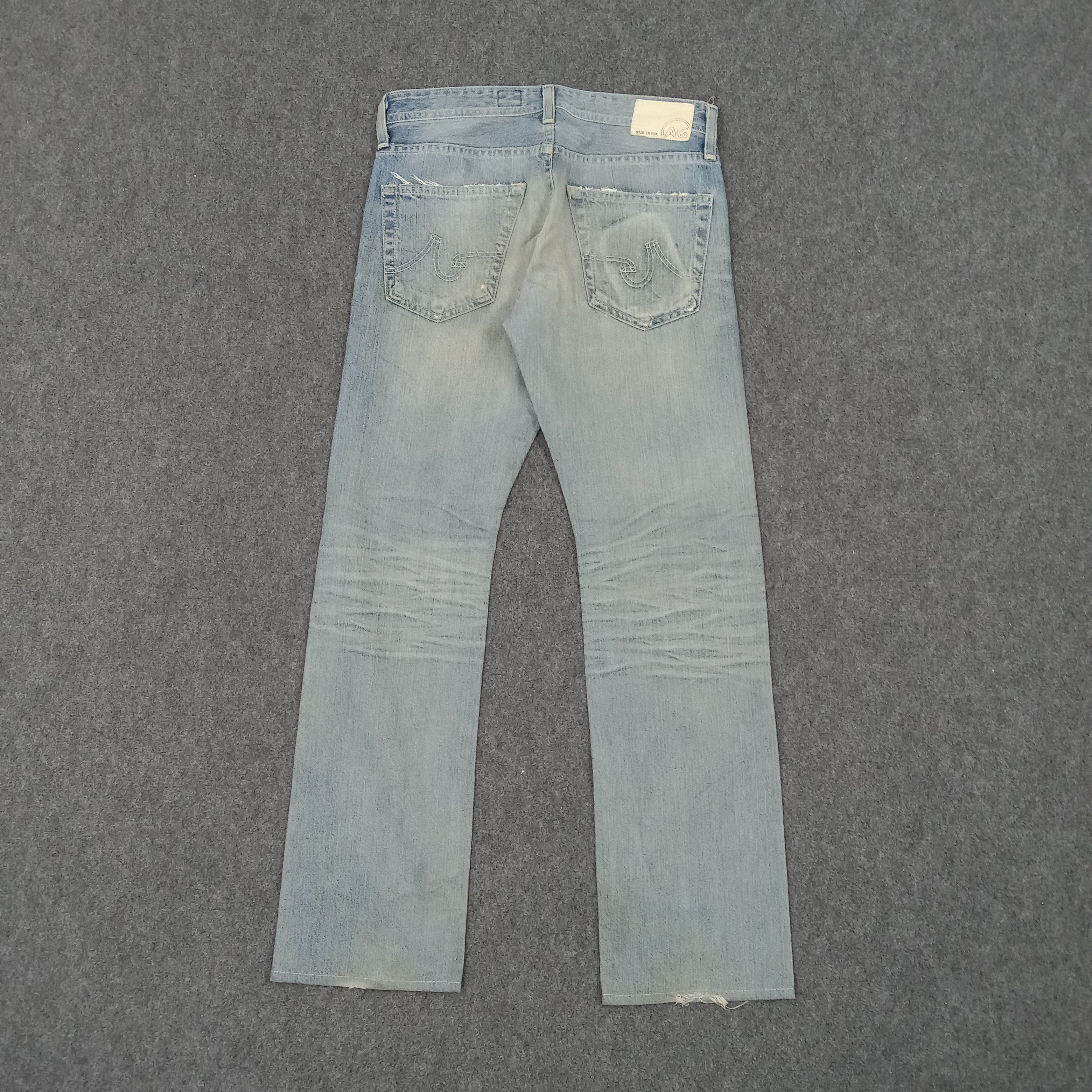 AG Adriano Goldschmied × Vintage Adriano Goldschmied American Distressed Style Jeans Size US 36 / EU 52 - 1 Thumbnail